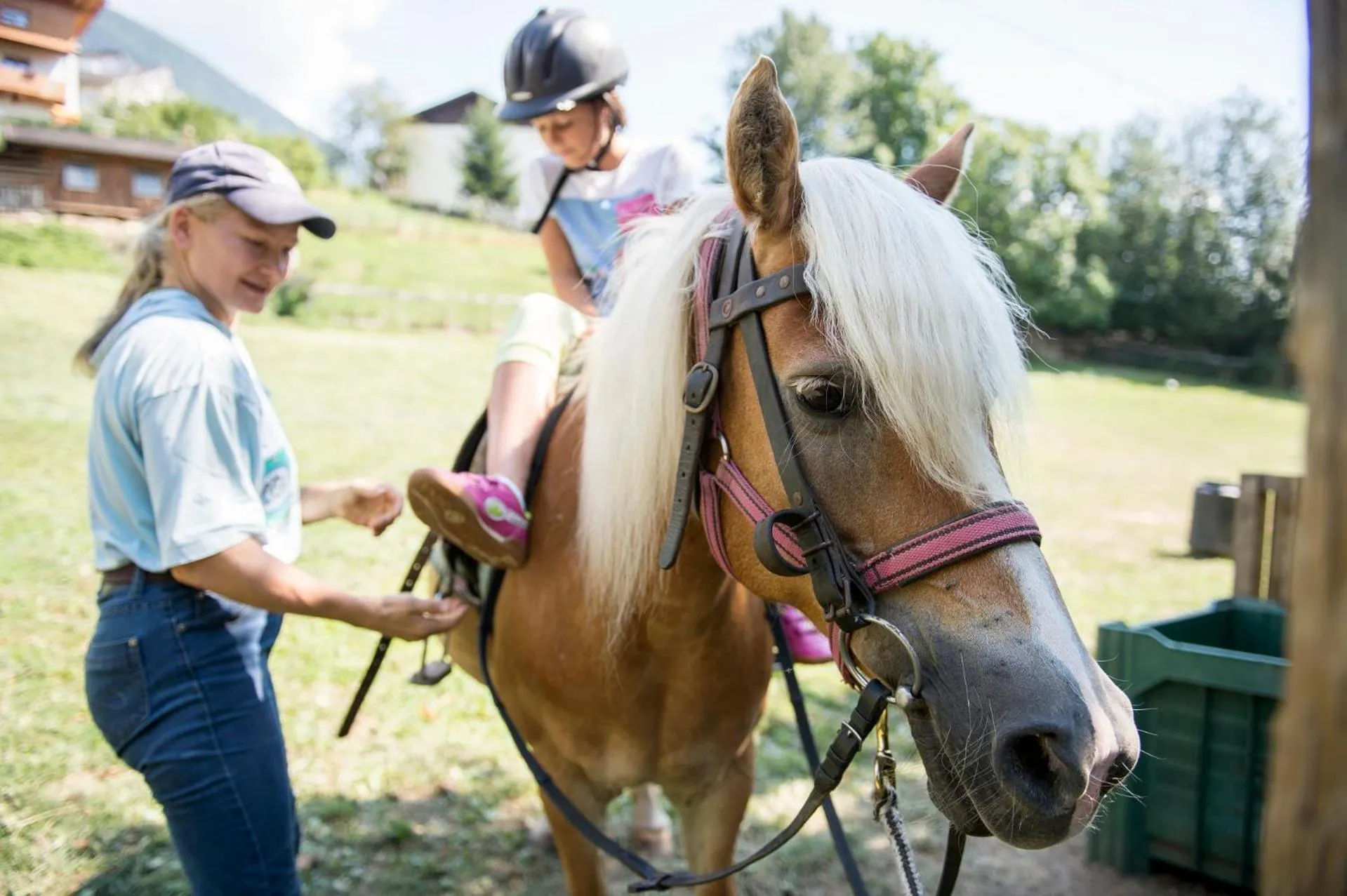 Horse-riding in Family Hotel Gutenberg