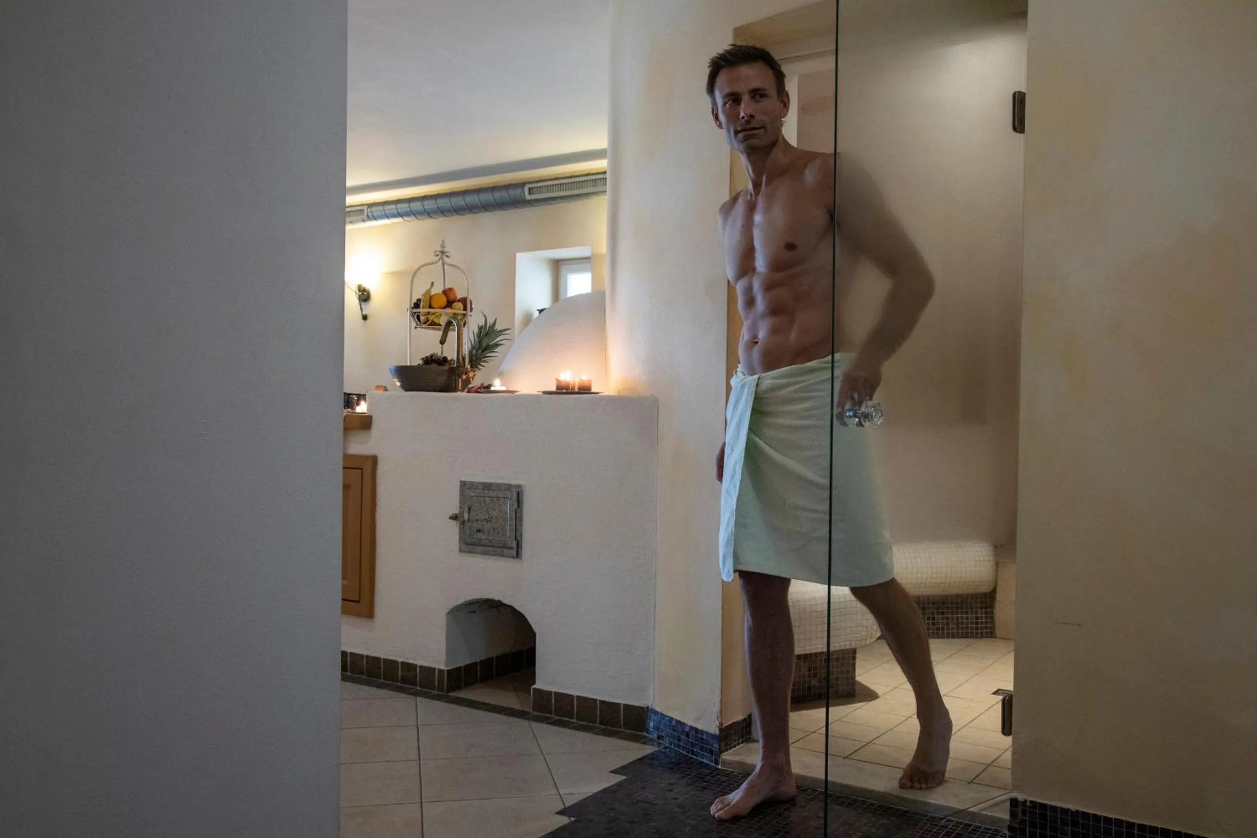 Steam room in Family Hotel Gutenberg