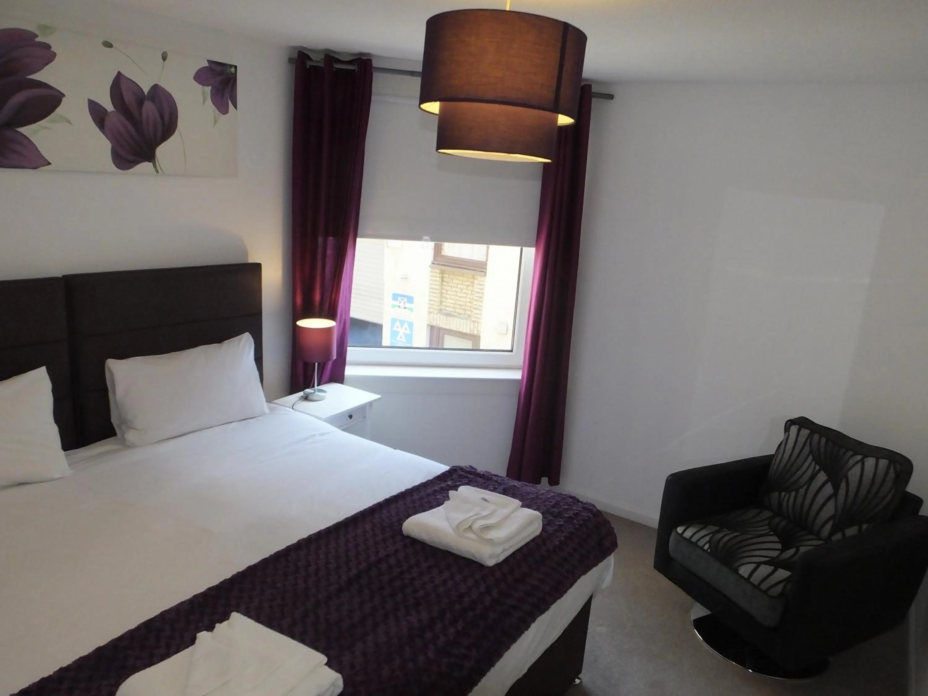 Bedroom, Bed in Lochrin Apartments by Edinburgh City Apartments