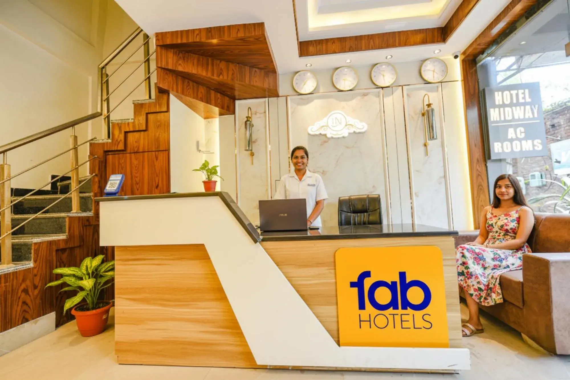 Lobby or reception in FabHotel Midway Lobby or reception in FabHotel Midway