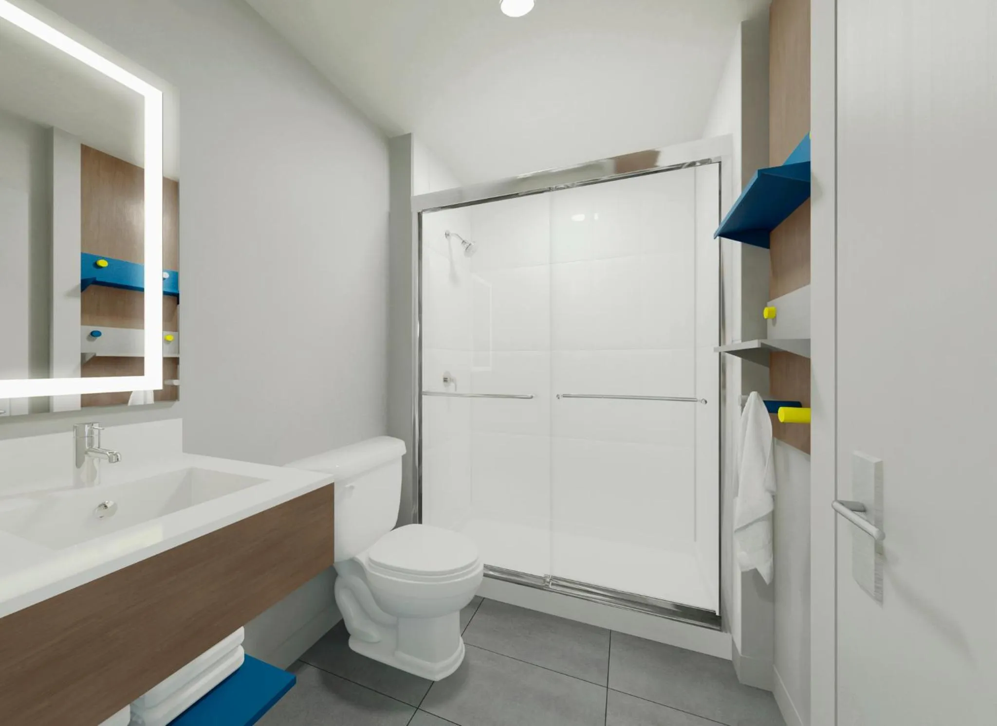 Bathroom in Microtel Inn & Suites by Wyndham Olive Branch