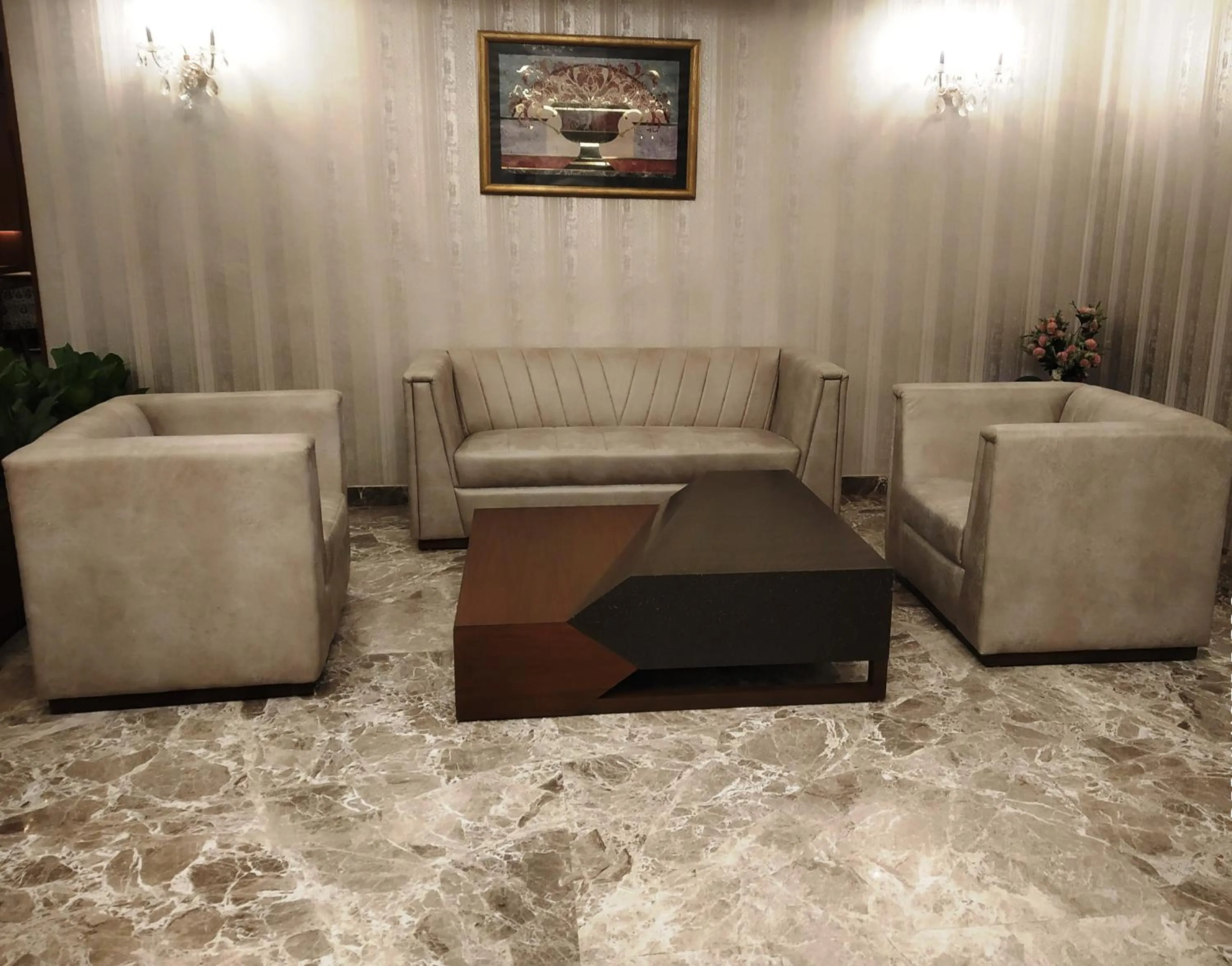 Seating area in Hotel Shagun Chandigarh Zirakpur