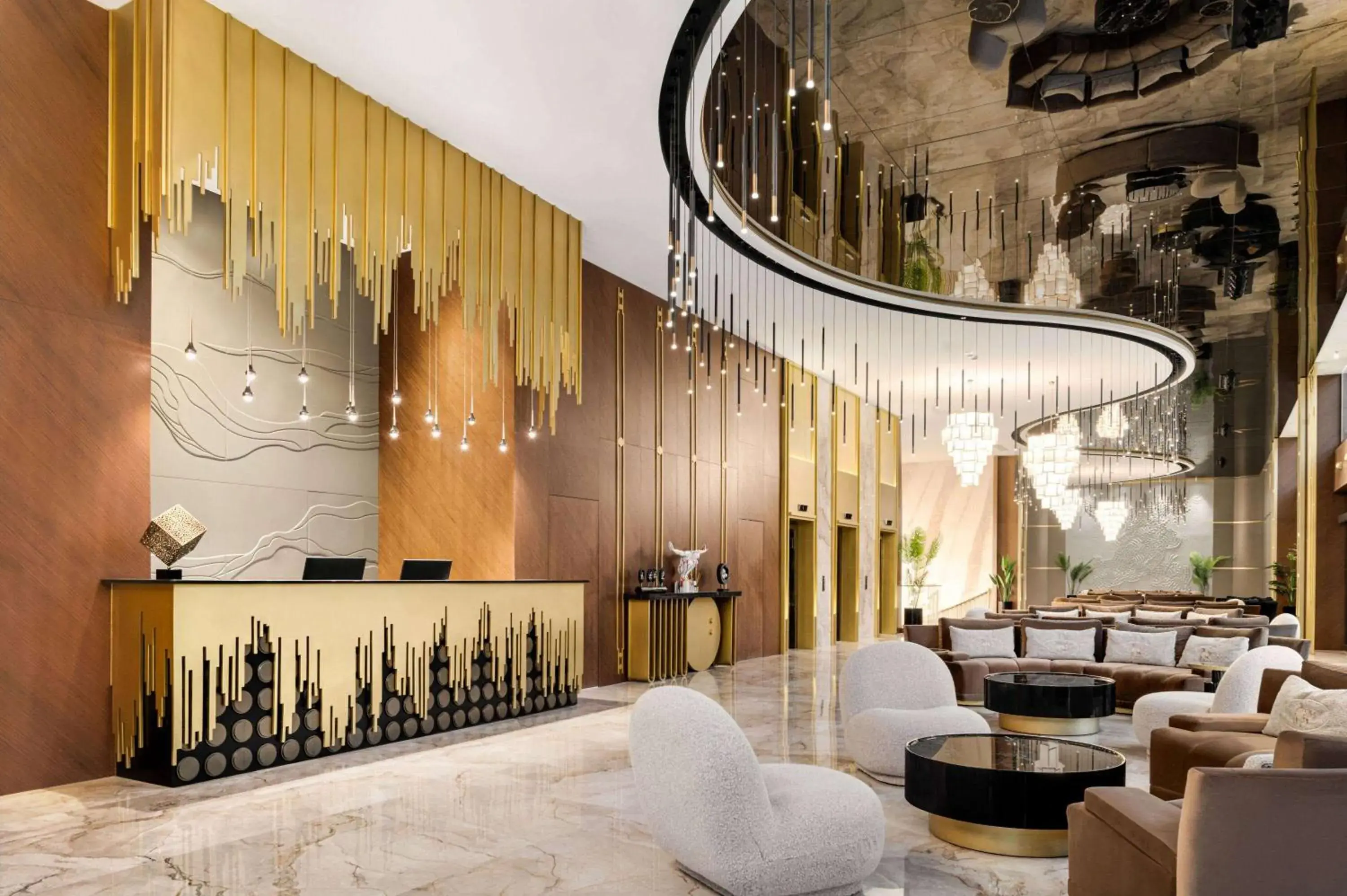 Lobby or reception in Ramada by Wyndham Gaziantep Lobby or reception in Ramada by Wyndham Gaziantep