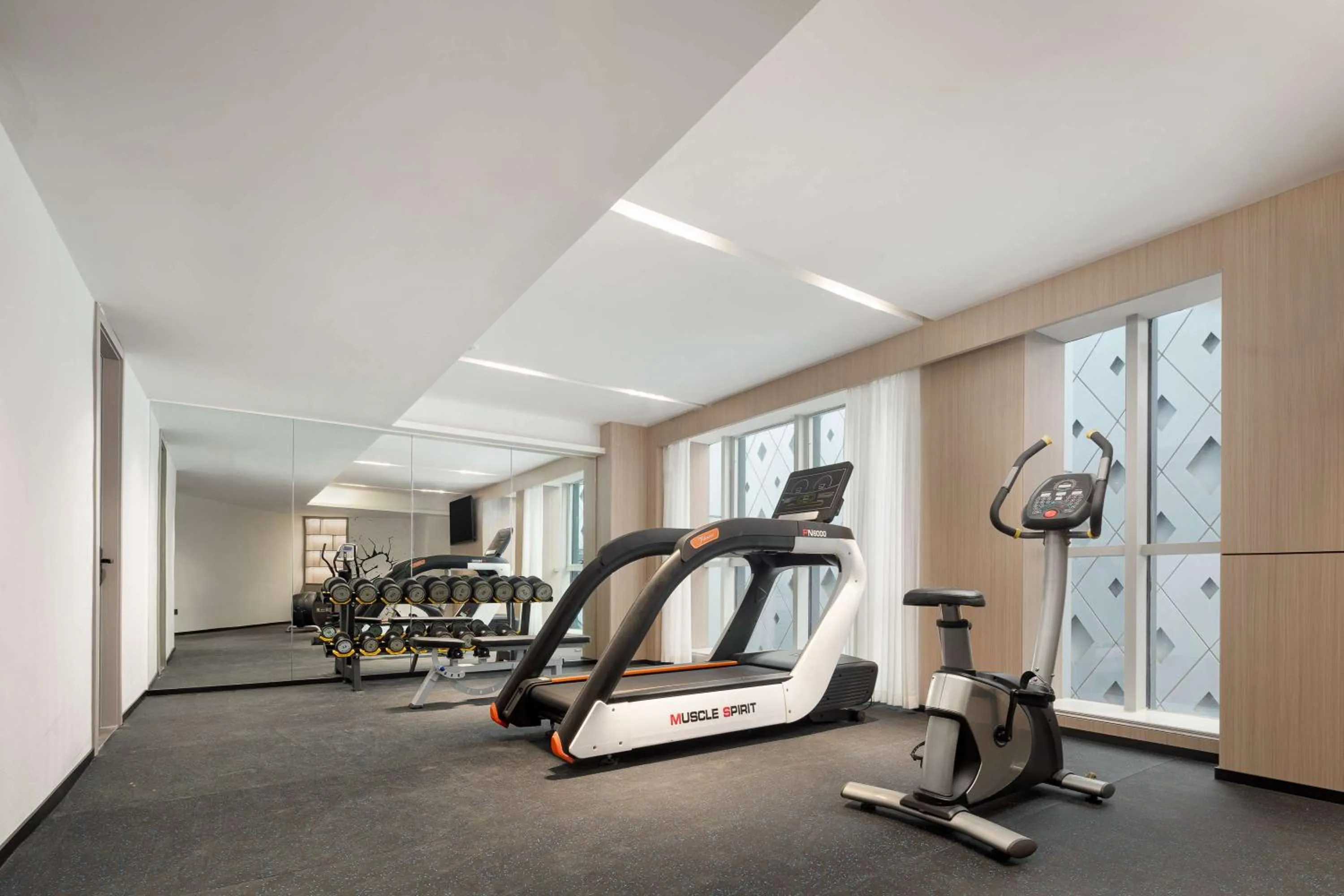Fitness centre/facilities in Microtel by Wyndham Qingdao Huangdao
