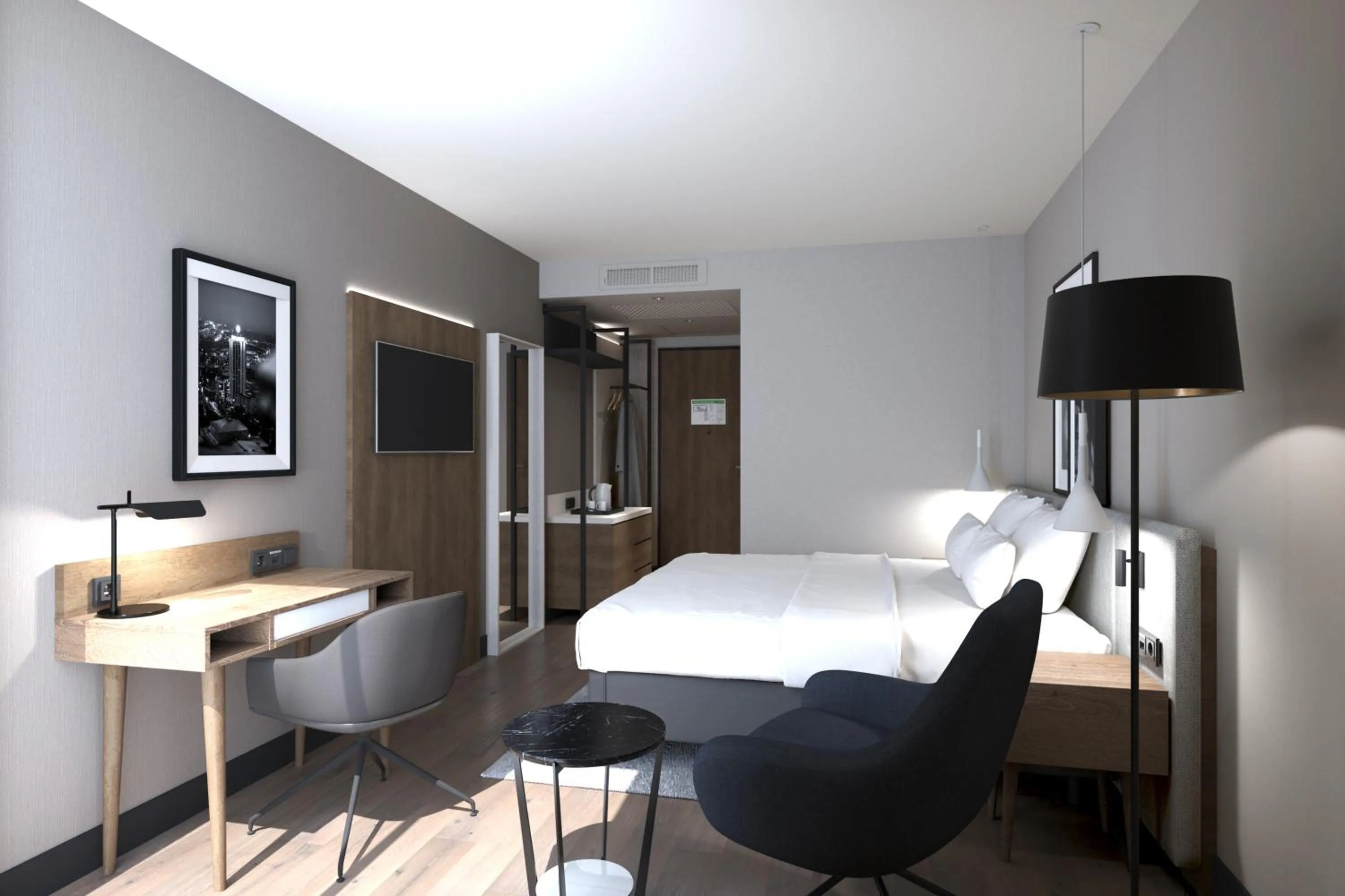 Bed in Radisson Hotel Leipzig