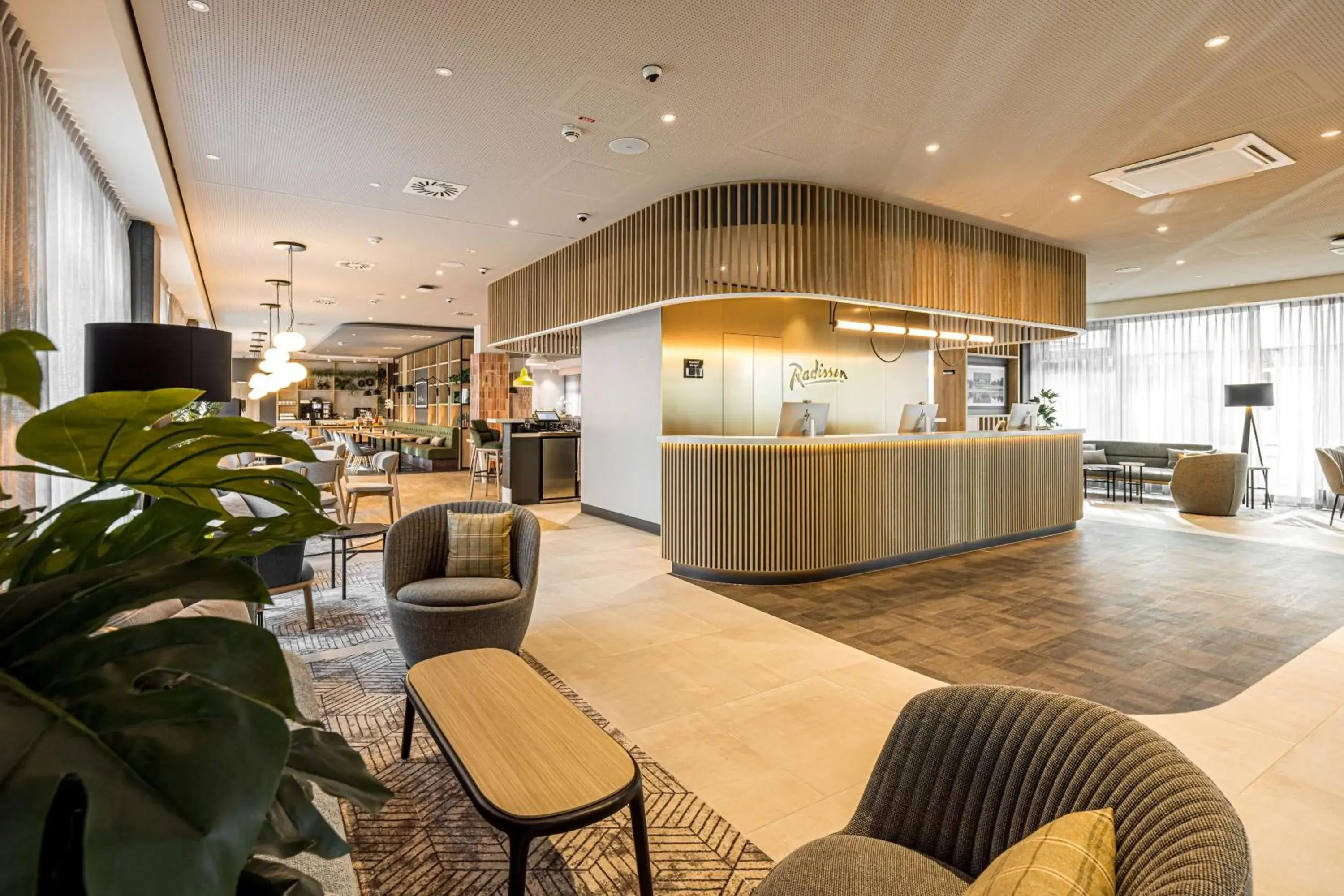 Lobby or reception in Radisson Hotel Leipzig Lobby or reception in Radisson Hotel Leipzig