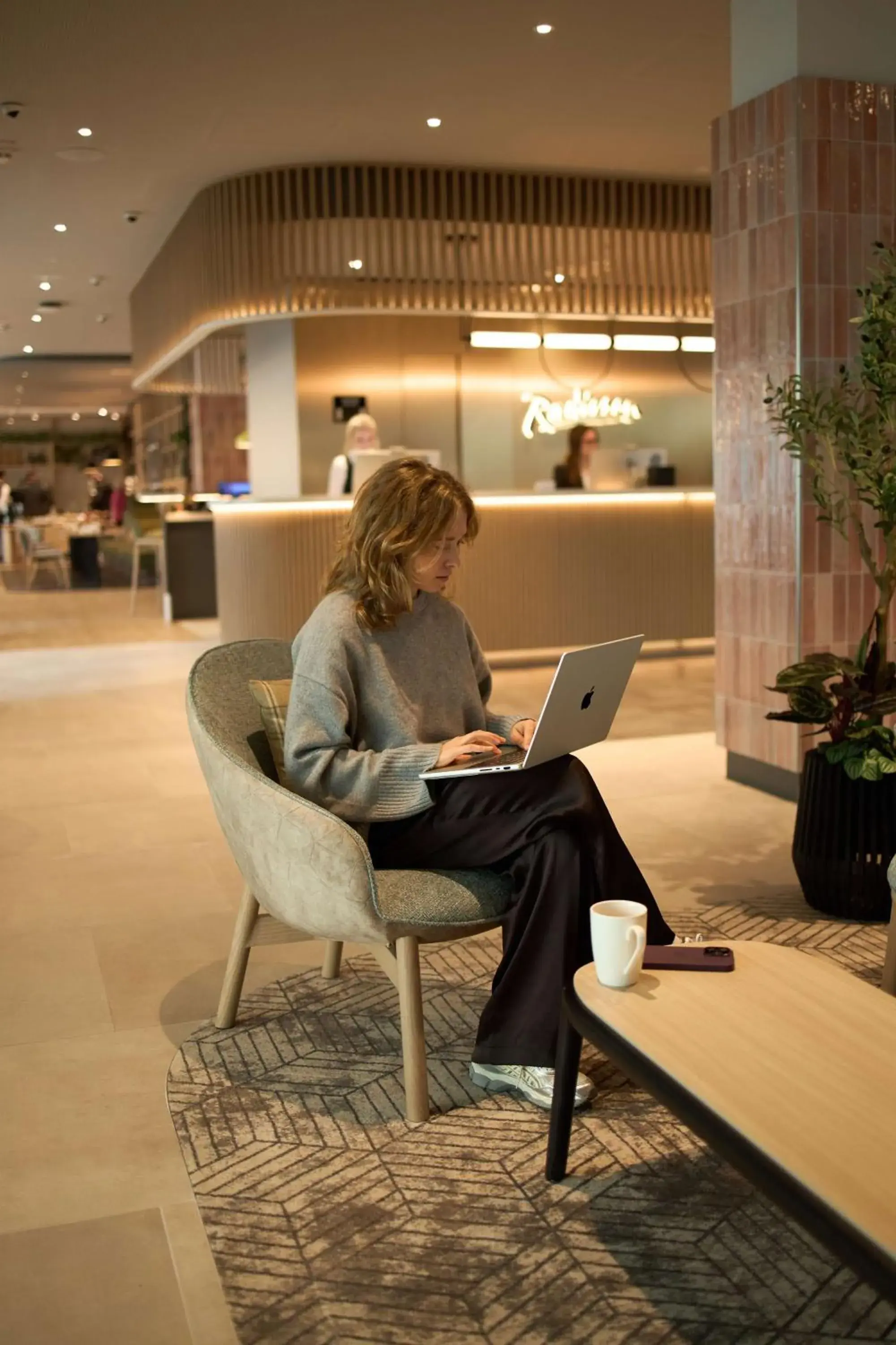 Lobby or reception in Radisson Hotel Leipzig Lobby or reception in Radisson Hotel Leipzig