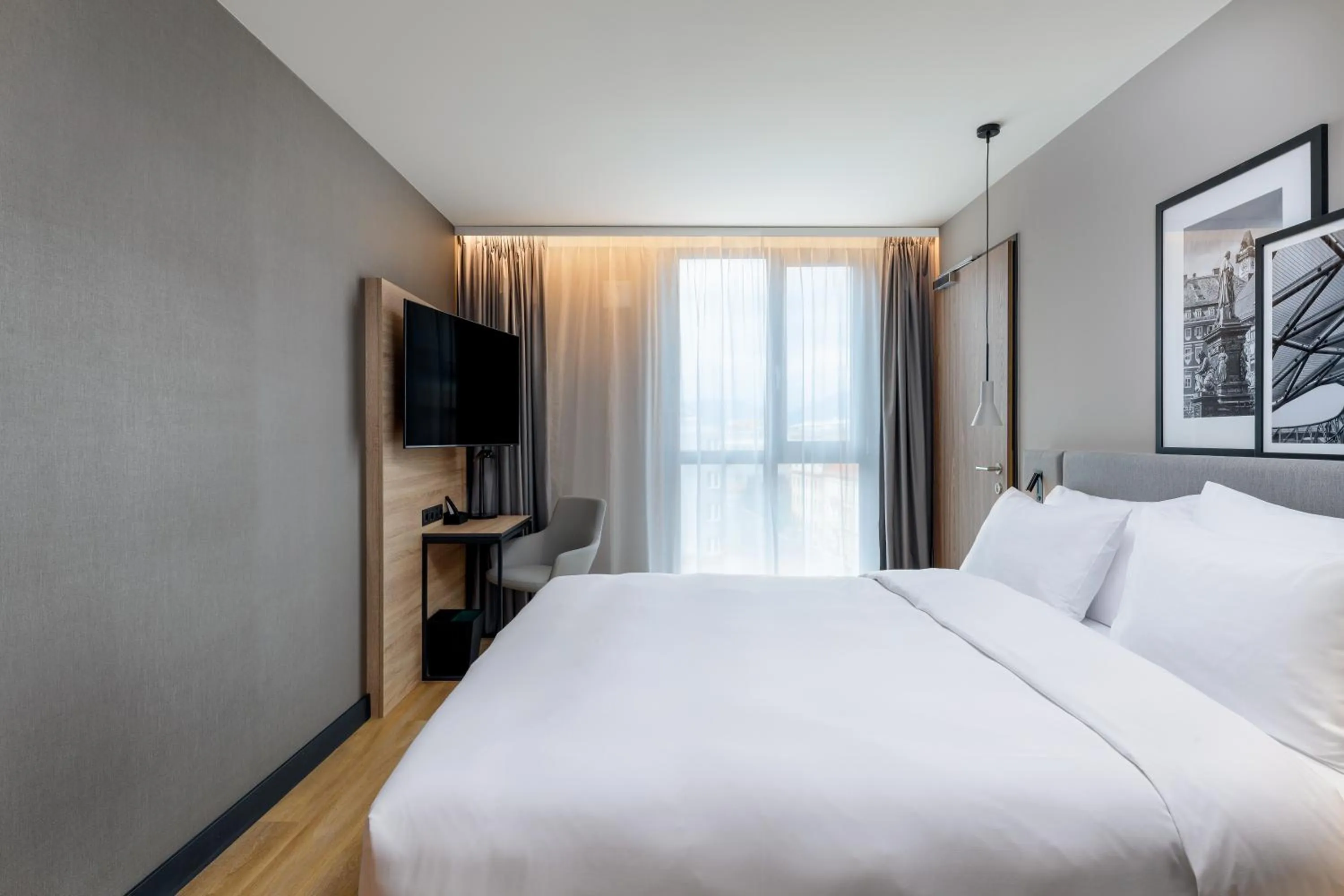 Bed in Radisson Hotel Leipzig