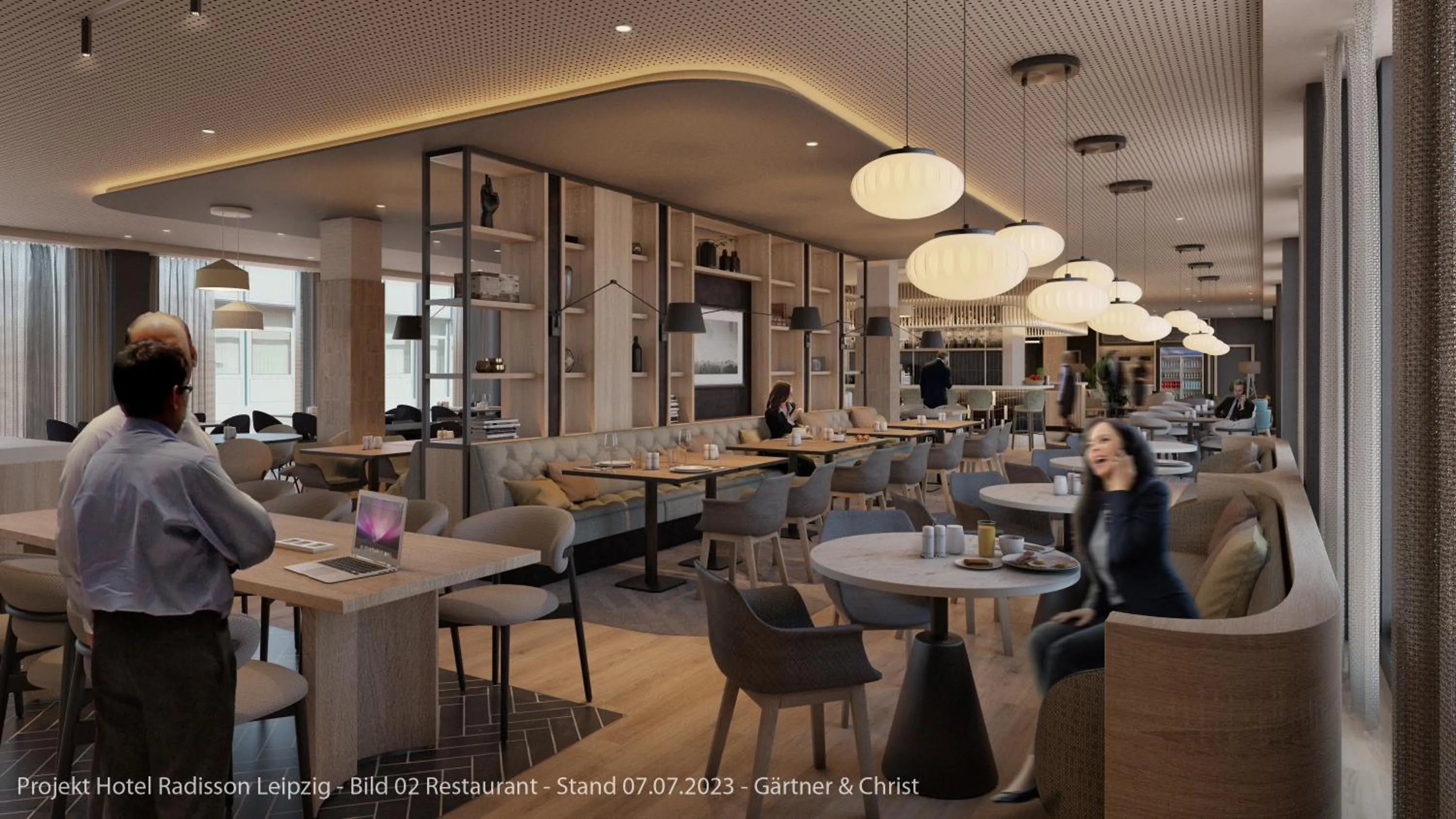 Restaurant/places to eat in Radisson Hotel Leipzig