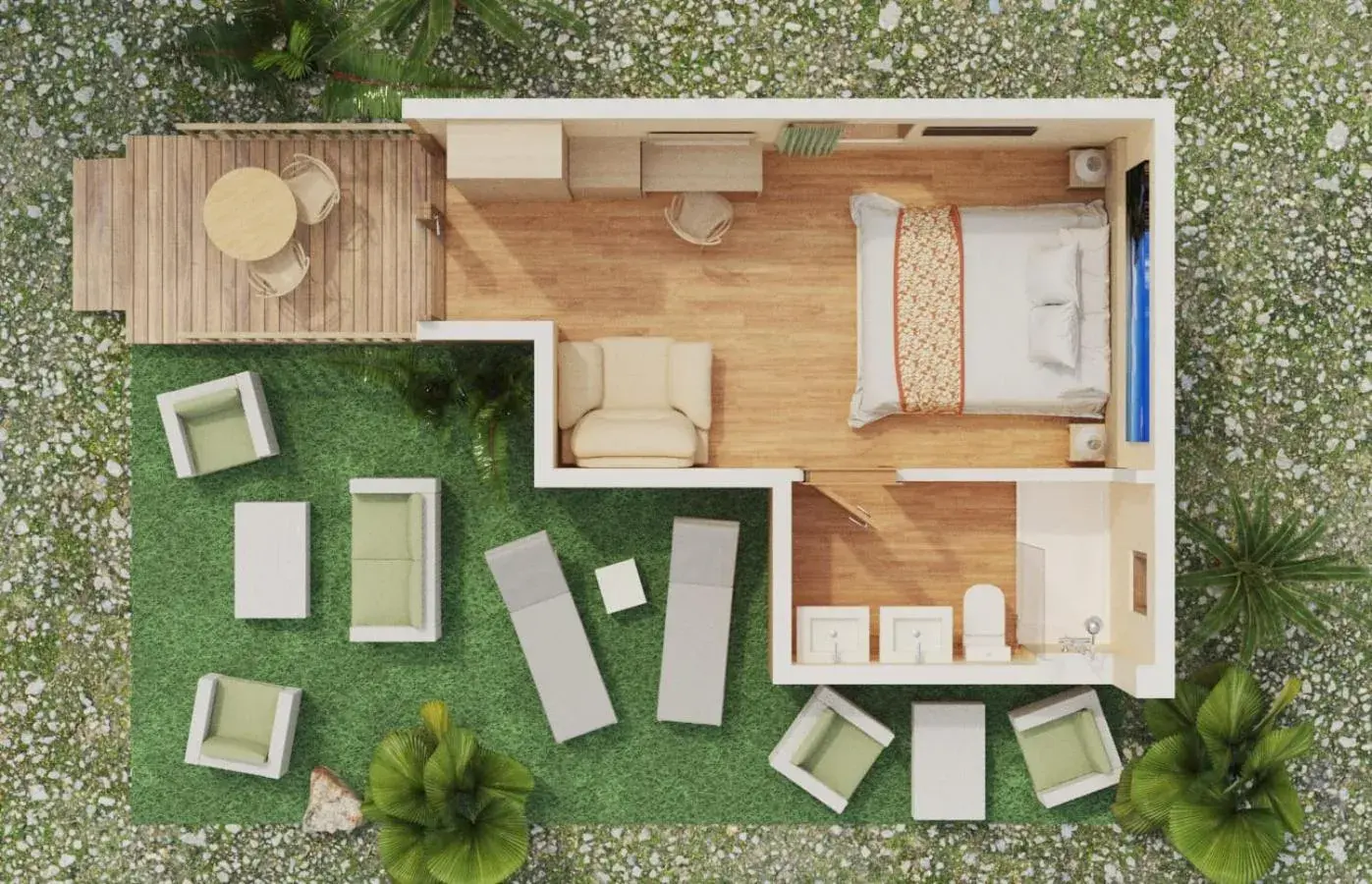 One-Bedroom Bungalow (2 Adults +1 child) with Access to Terra Natura Park in Magic Natura Resort One-Bedroom Bungalow (2 Adults +1 child) with Access to Terra Natura Park in Magic Natura Resort