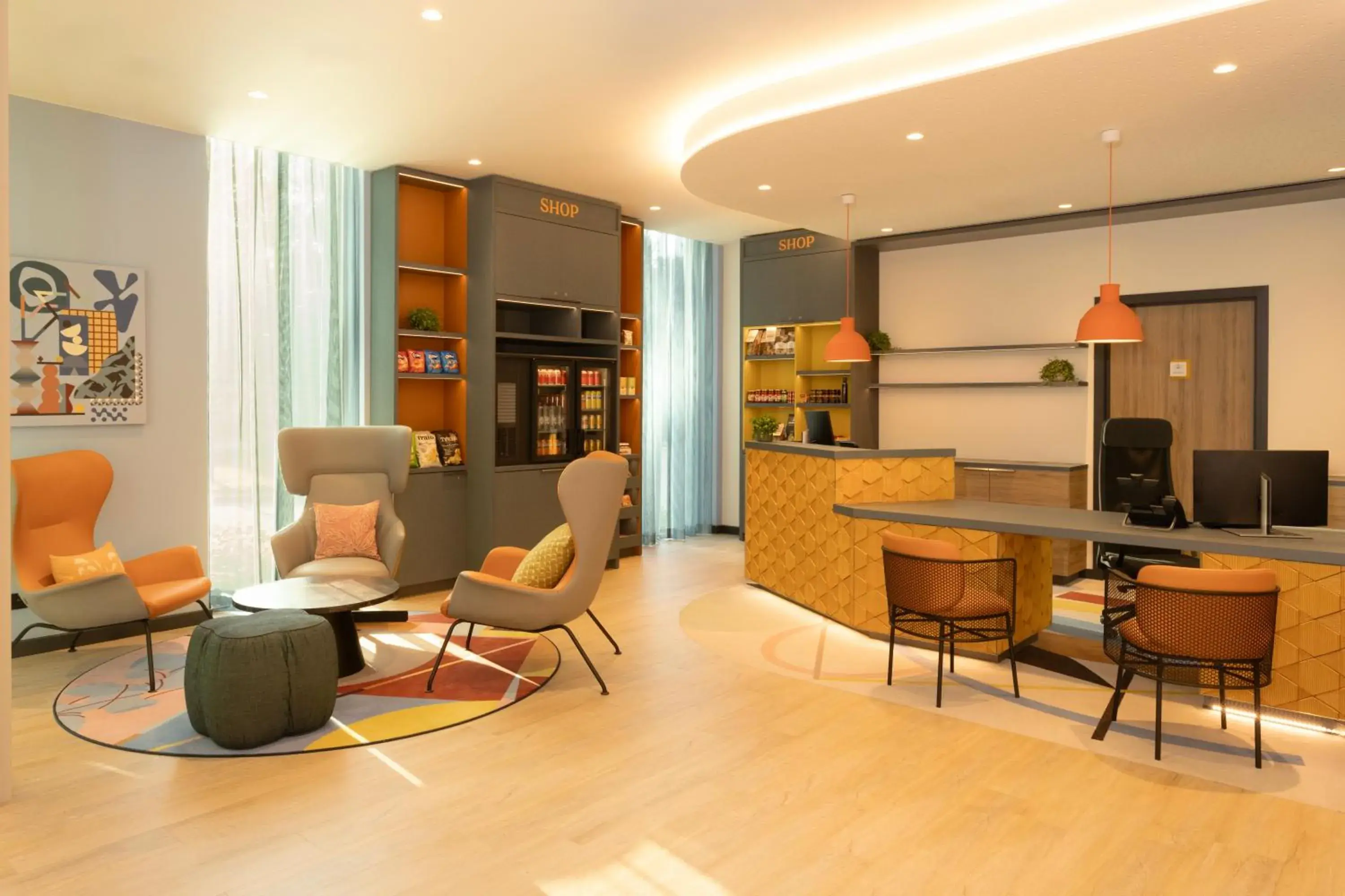 Lobby or reception in Aparthotel Adagio Access Brussels Airport Lobby or reception in Aparthotel Adagio Access Brussels Airport