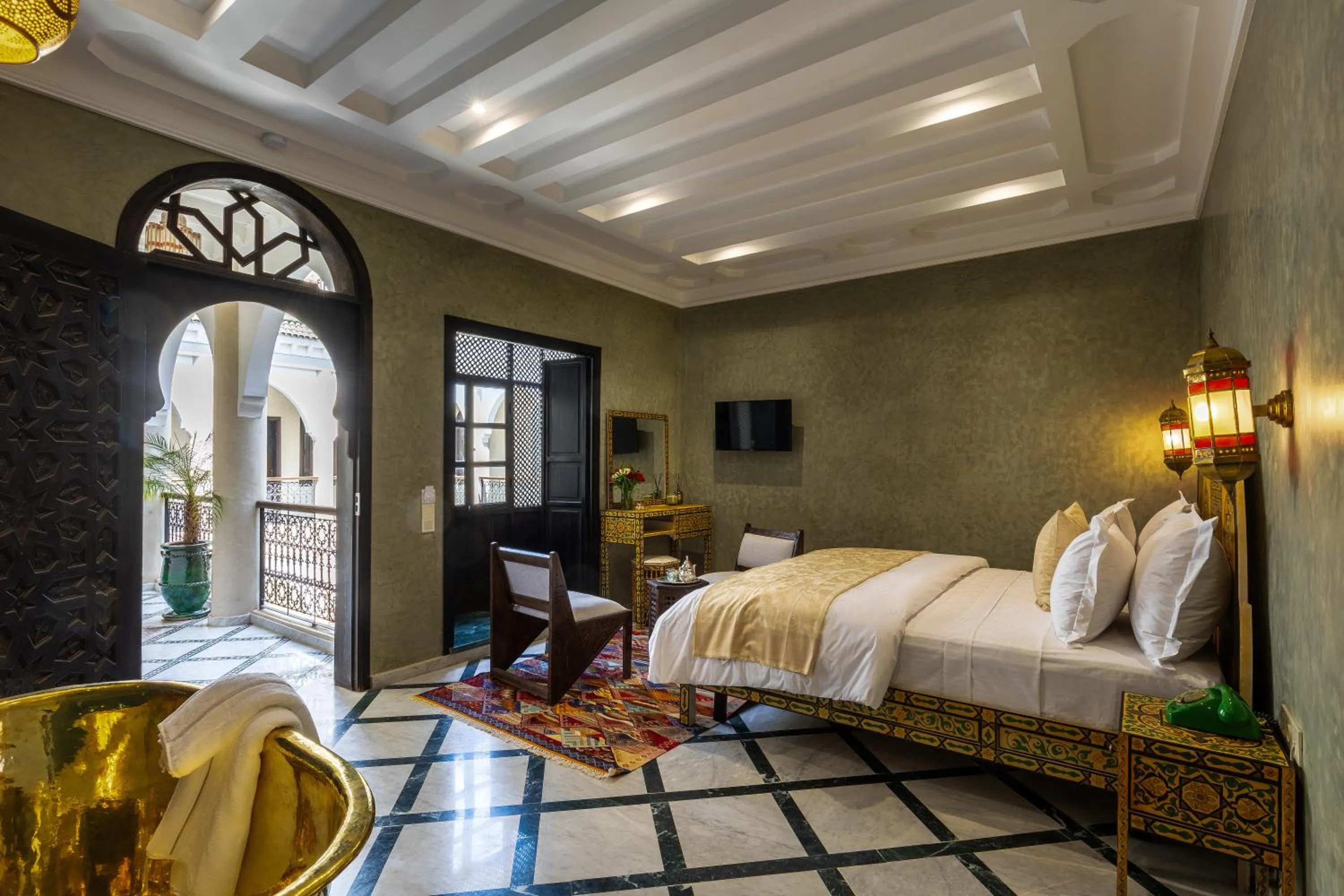Deluxe Double Room with Bath in Alrashid Marrakech Boutique Hotel & SPA