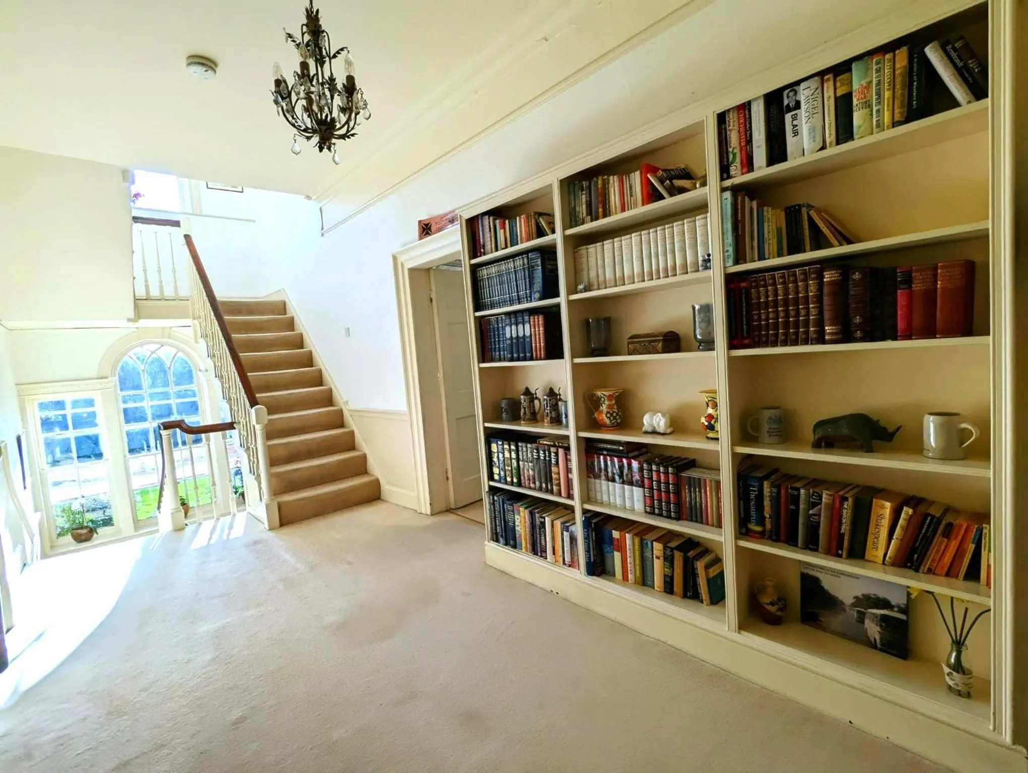 Library in East Pallant Bed and Breakfast, Located in Large Georgian Townhouse in Central Chichester