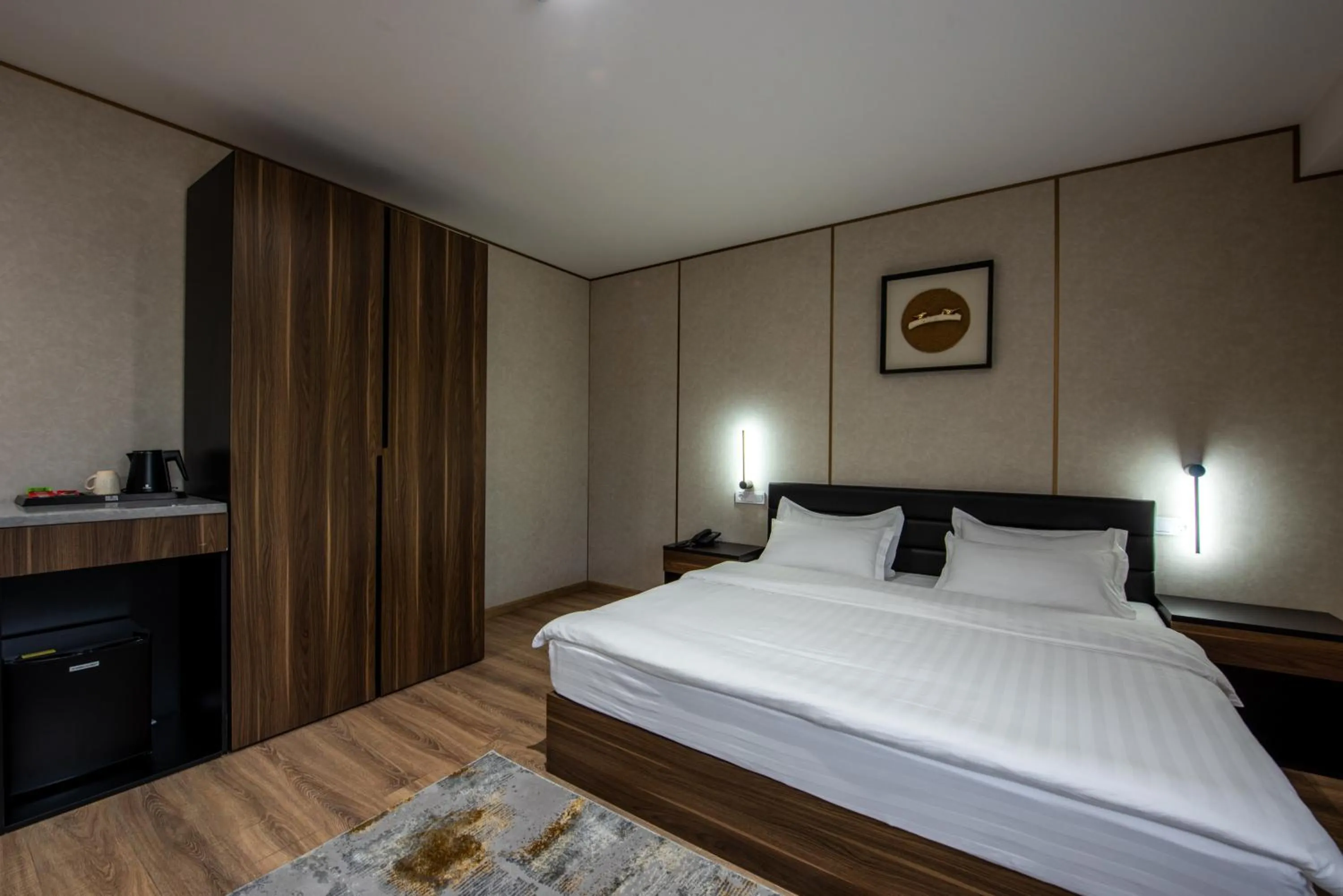 Bed in Silk Road Premium Hotel