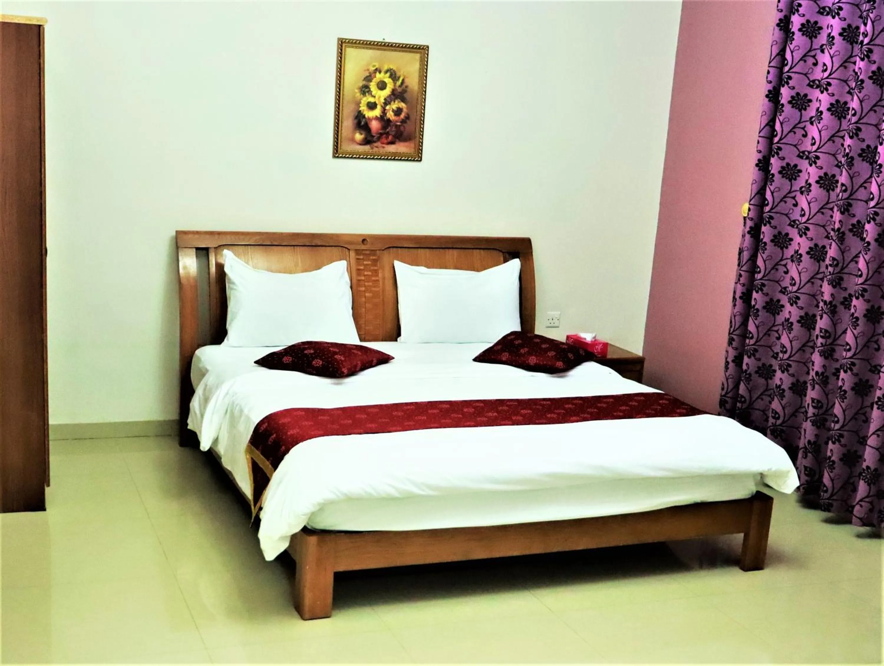 Bed in Bahla Hotel Apartments