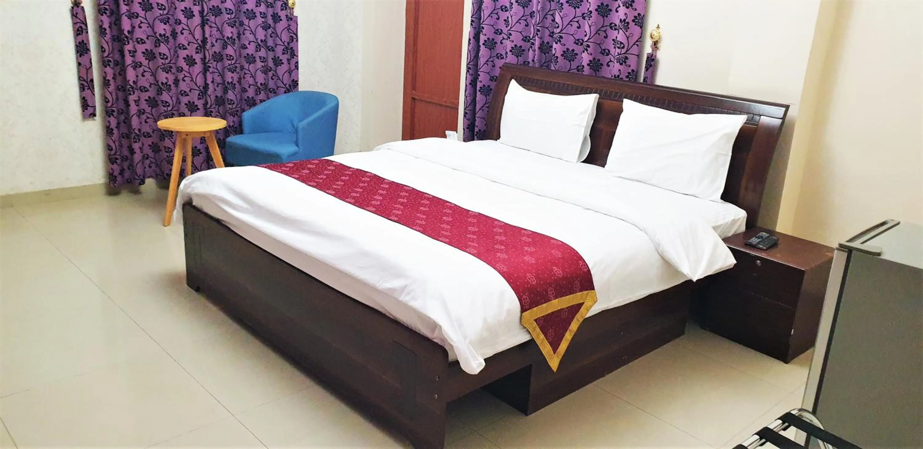 Bed in Bahla Hotel Apartments