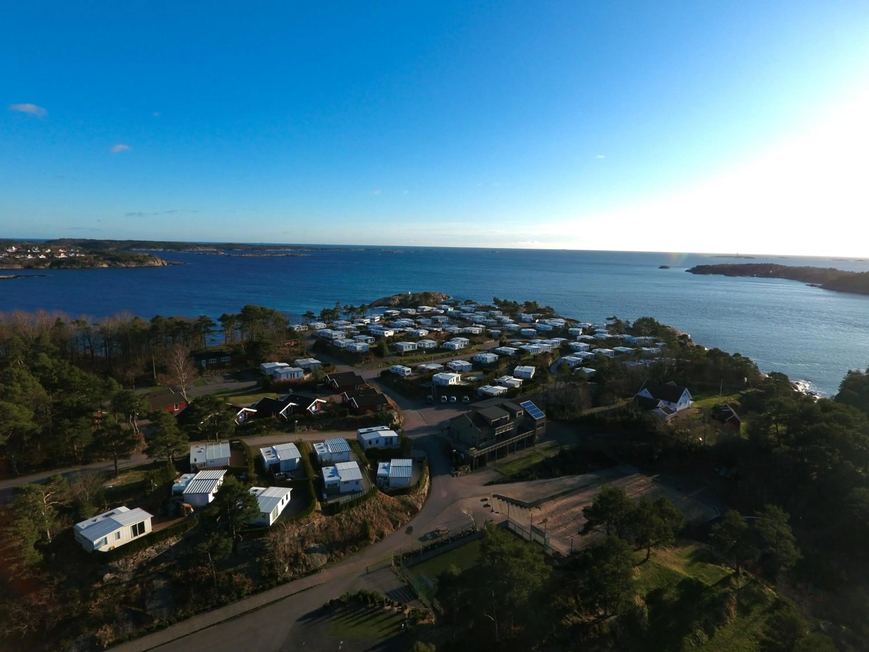 Bird's eye view in Kristiansand Feriesenter