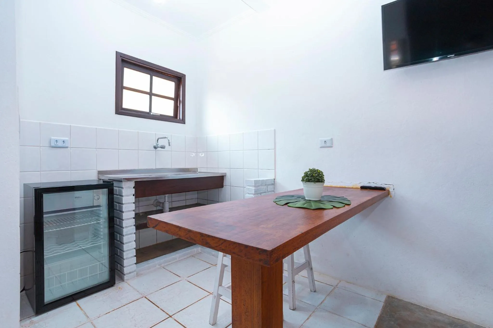 Kitchen or kitchenette in Pousada Aysú Maresias