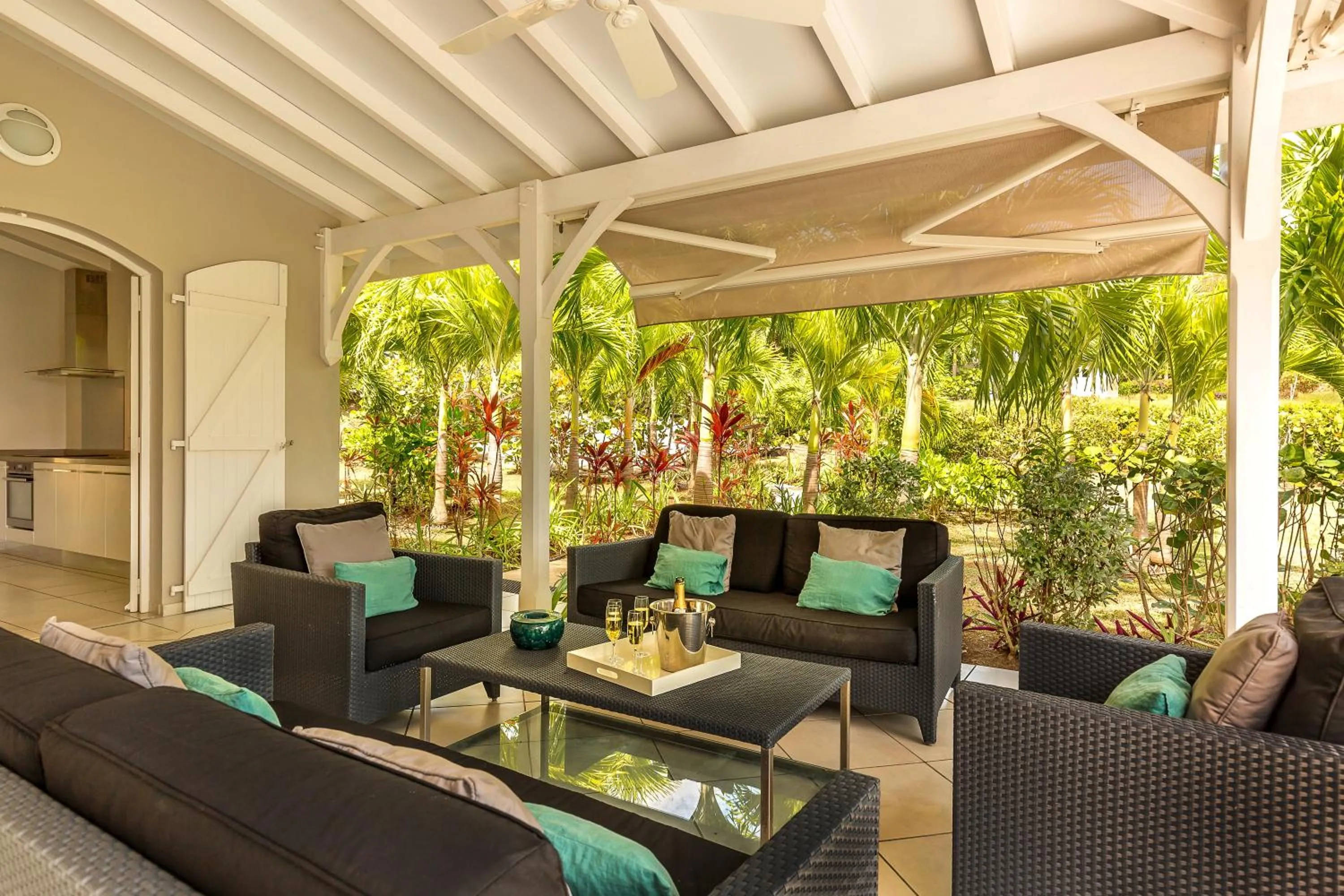 Seating area in Villas Palm