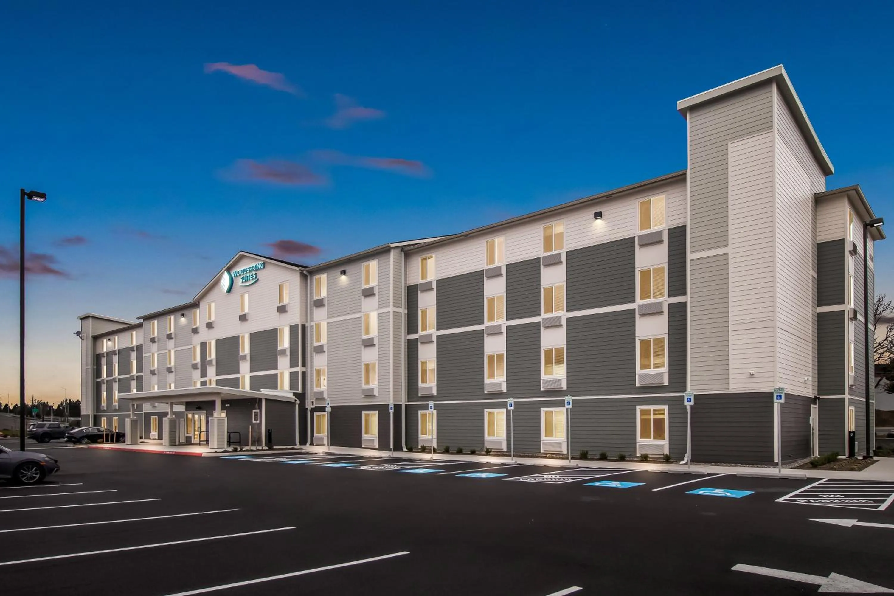 Property building in WoodSpring Suites Beaverton - Portland West