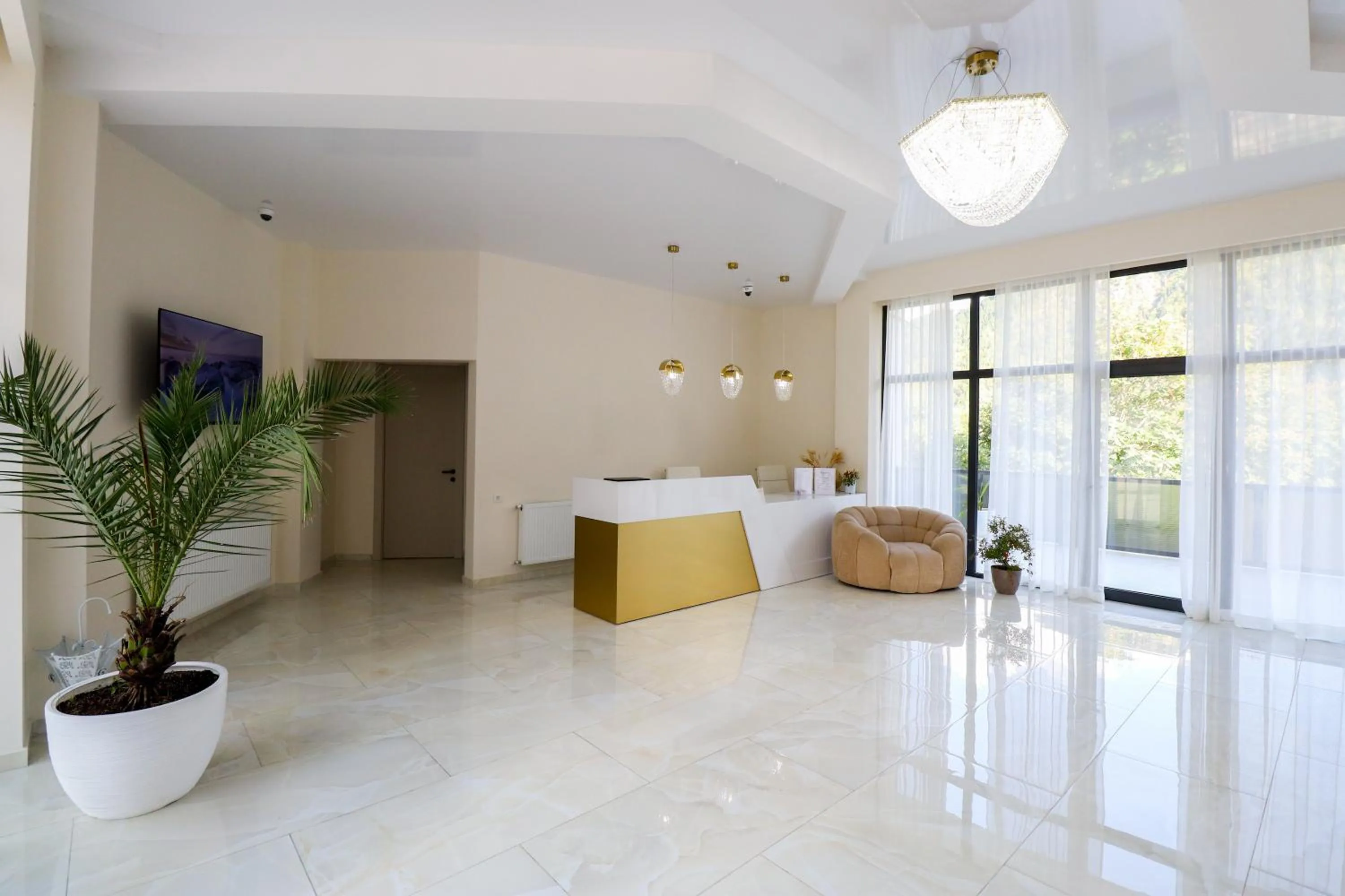 Lobby or reception in Emerald Borjomi Hotel