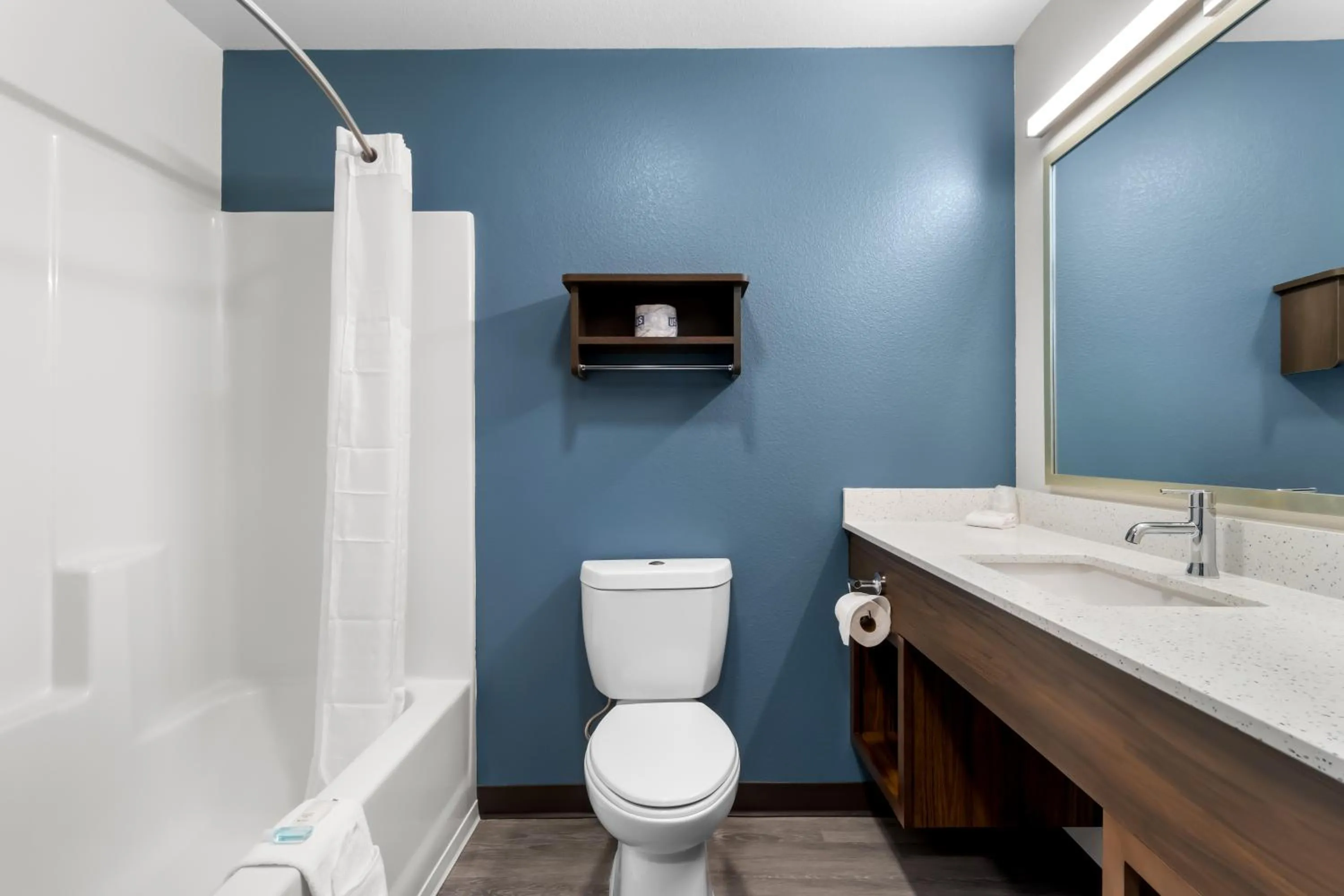Bathroom in WoodSpring Suites Palmdale - Lancaster