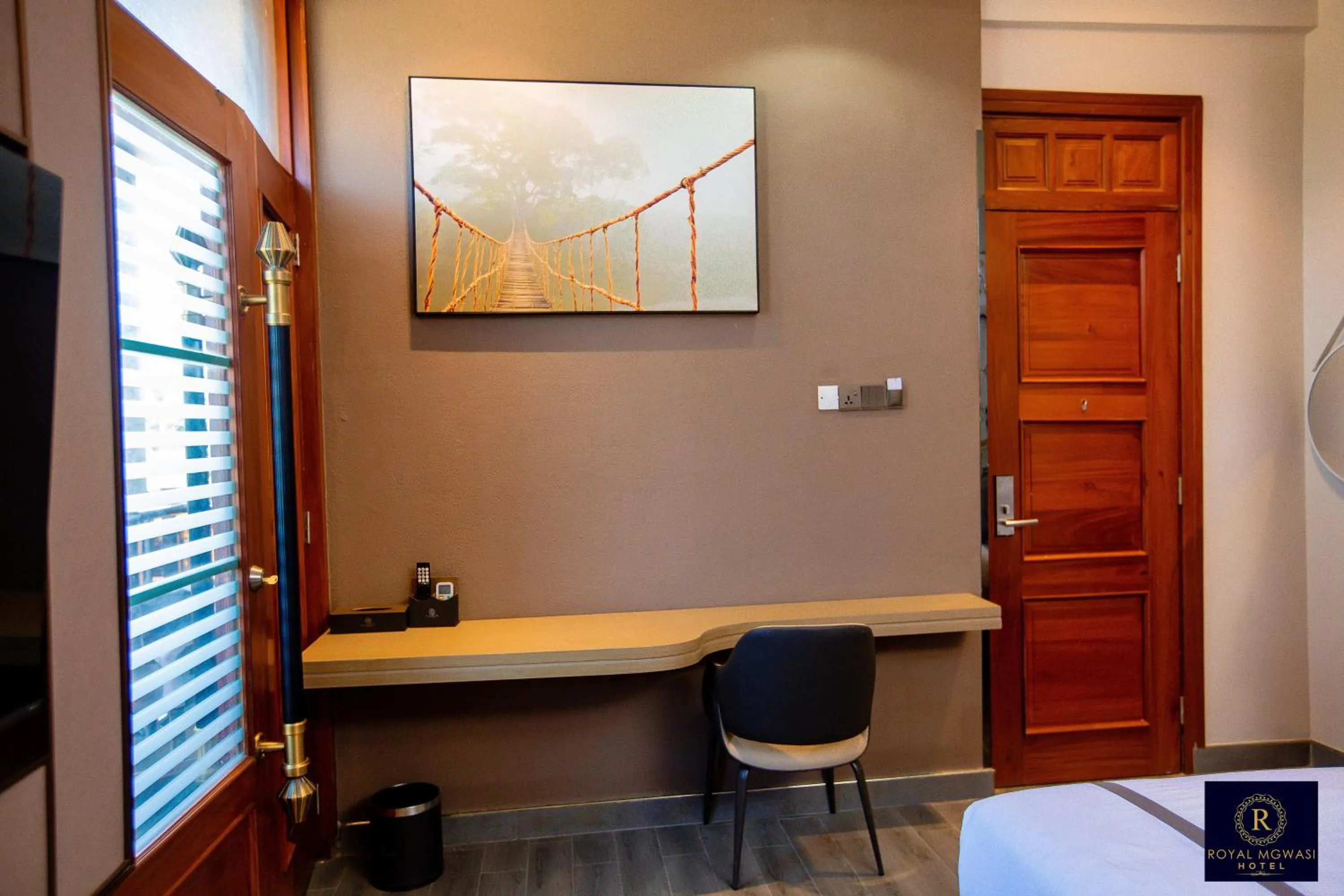 Bed in Royal Mgwasi Hotel