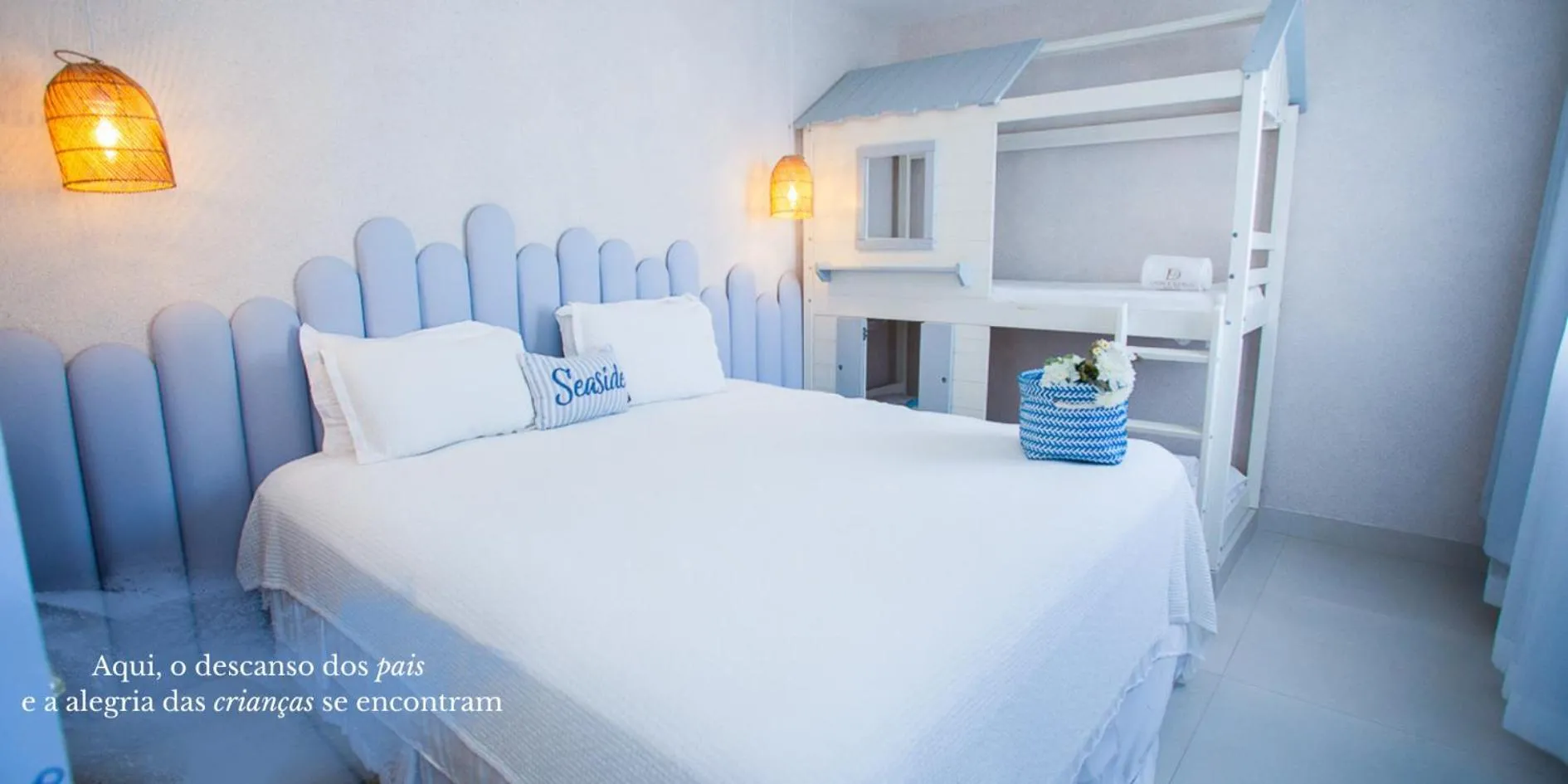 Bed in D'Blue Búzios Hotel Boutique