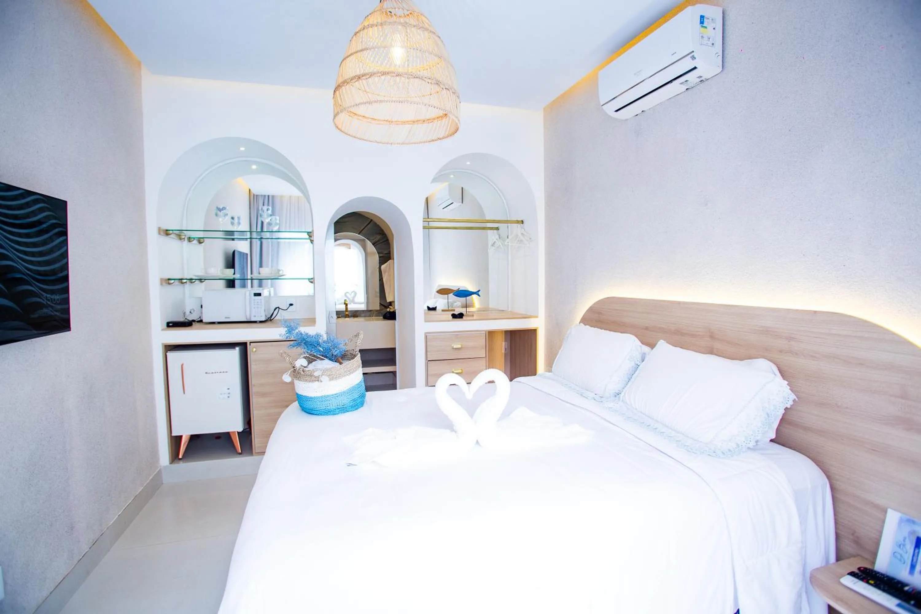 Bed in D'Blue Búzios Hotel Boutique