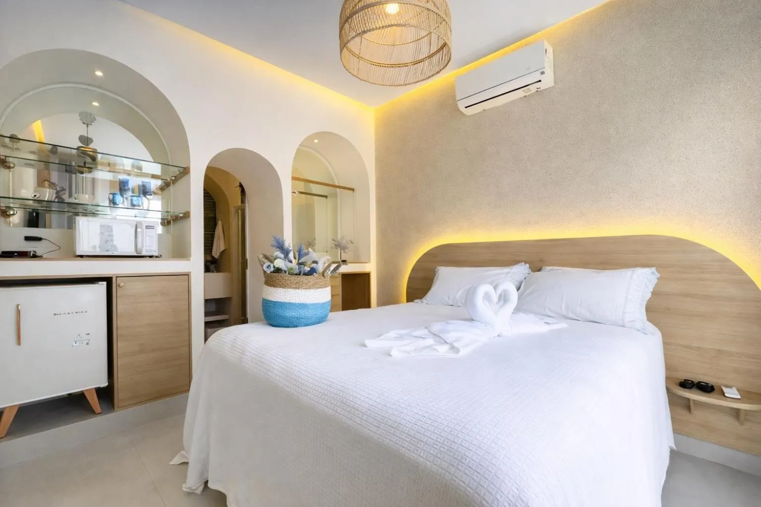 Bed in D'Blue Búzios Hotel Boutique