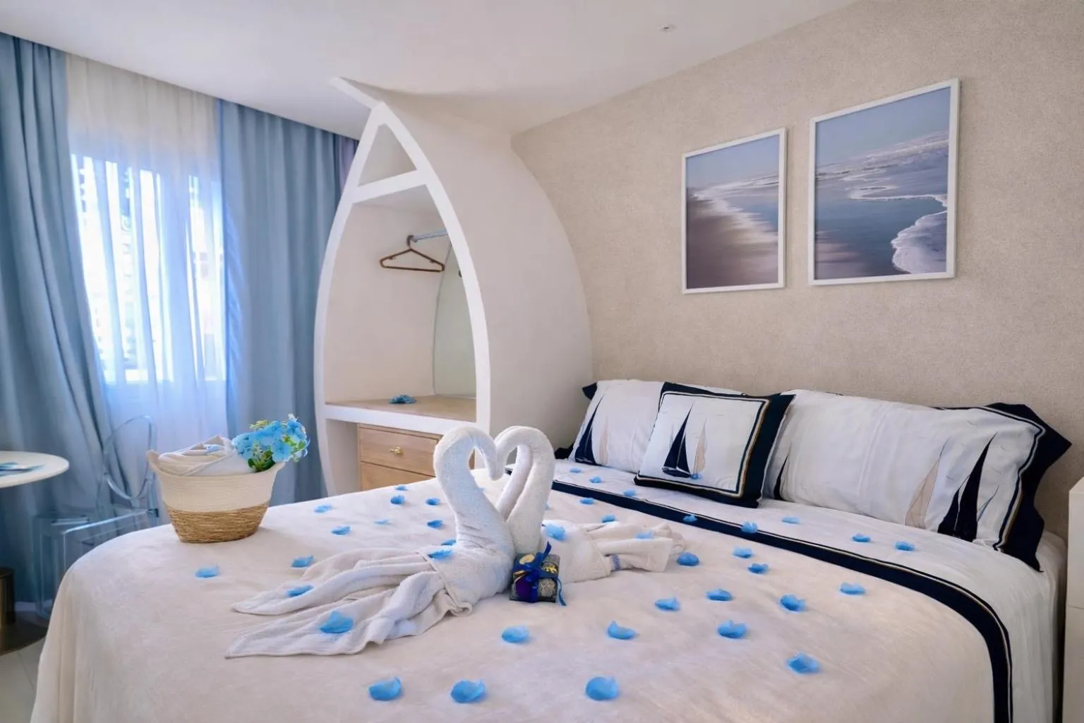 Bed in D'Blue Búzios Hotel Boutique