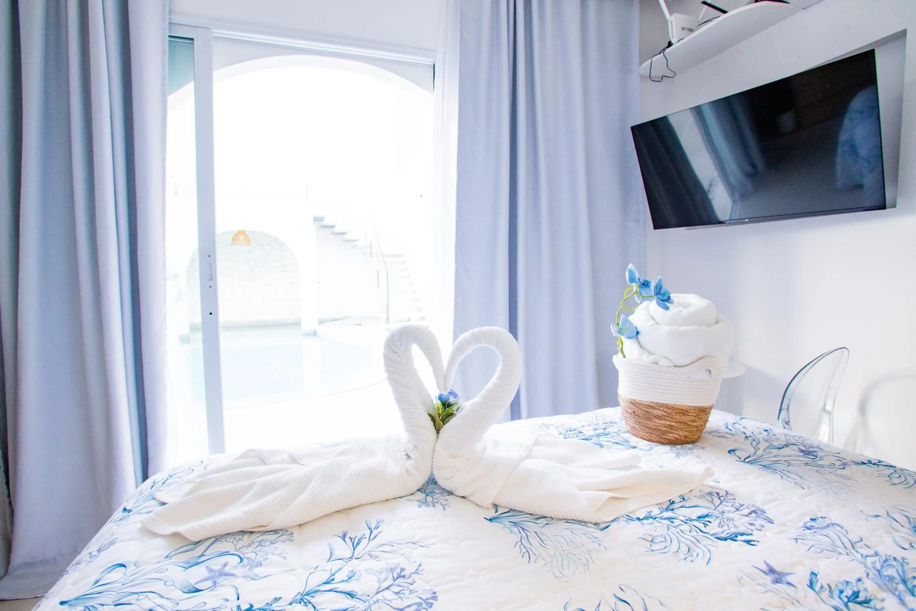 Bed in D'Blue Búzios Hotel Boutique