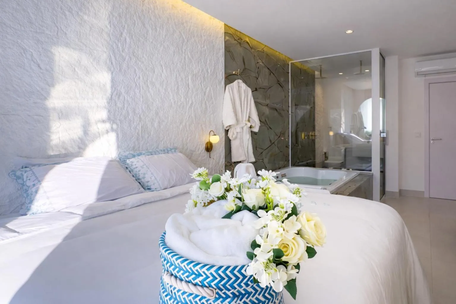 Bed in D'Blue Búzios Hotel Boutique