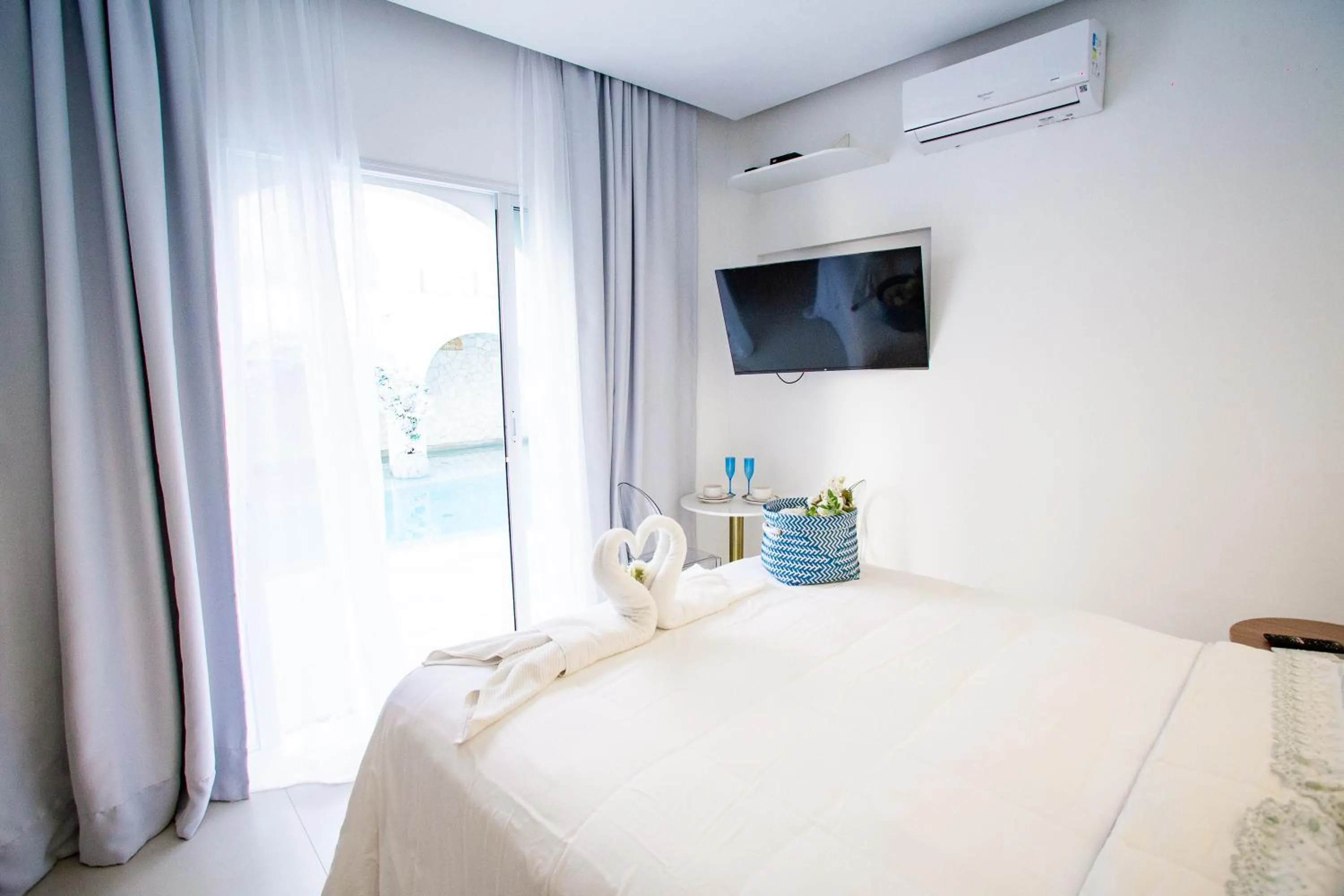 Bed in D'Blue Búzios Hotel Boutique