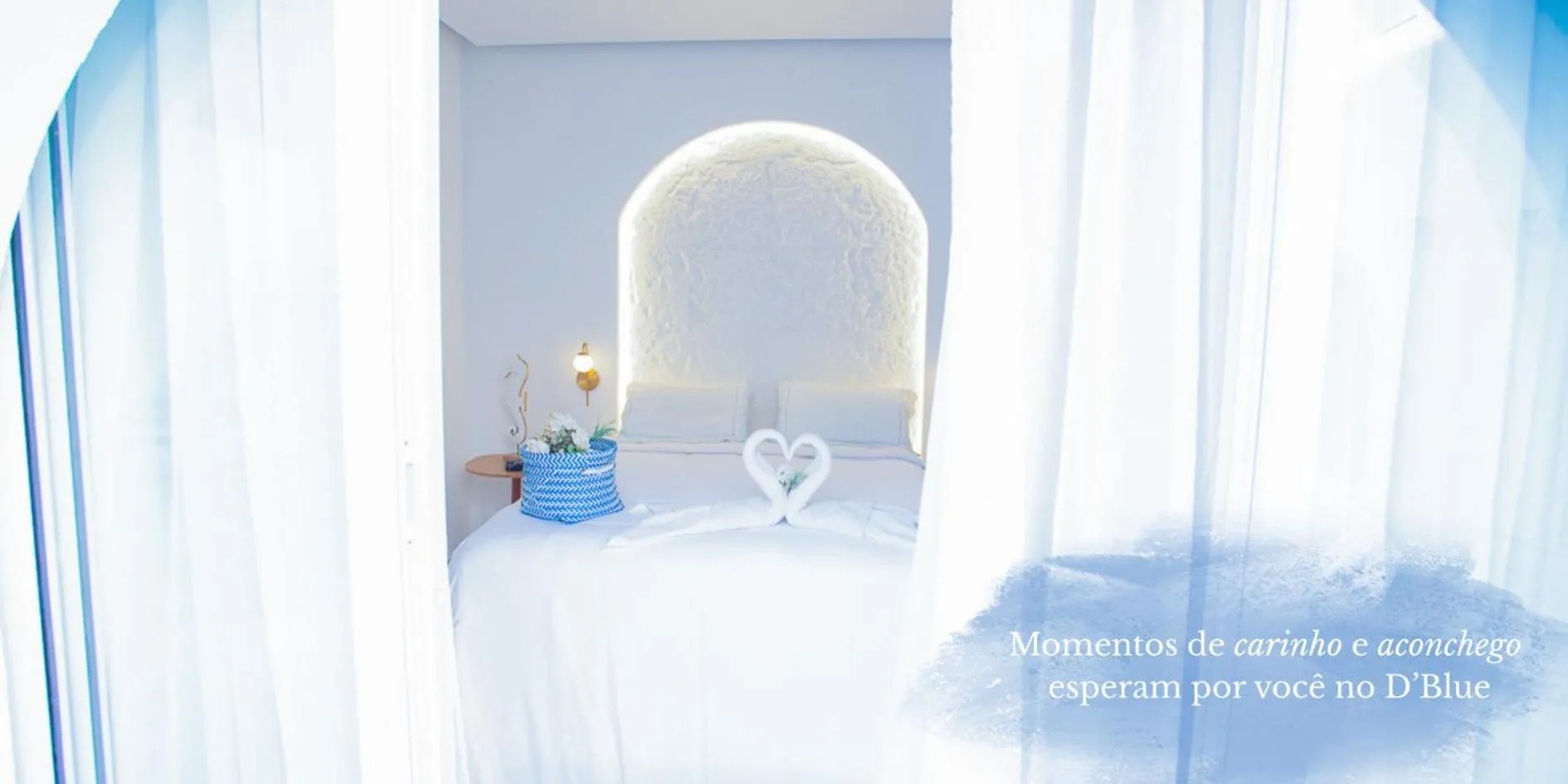Bed in D'Blue Búzios Hotel Boutique
