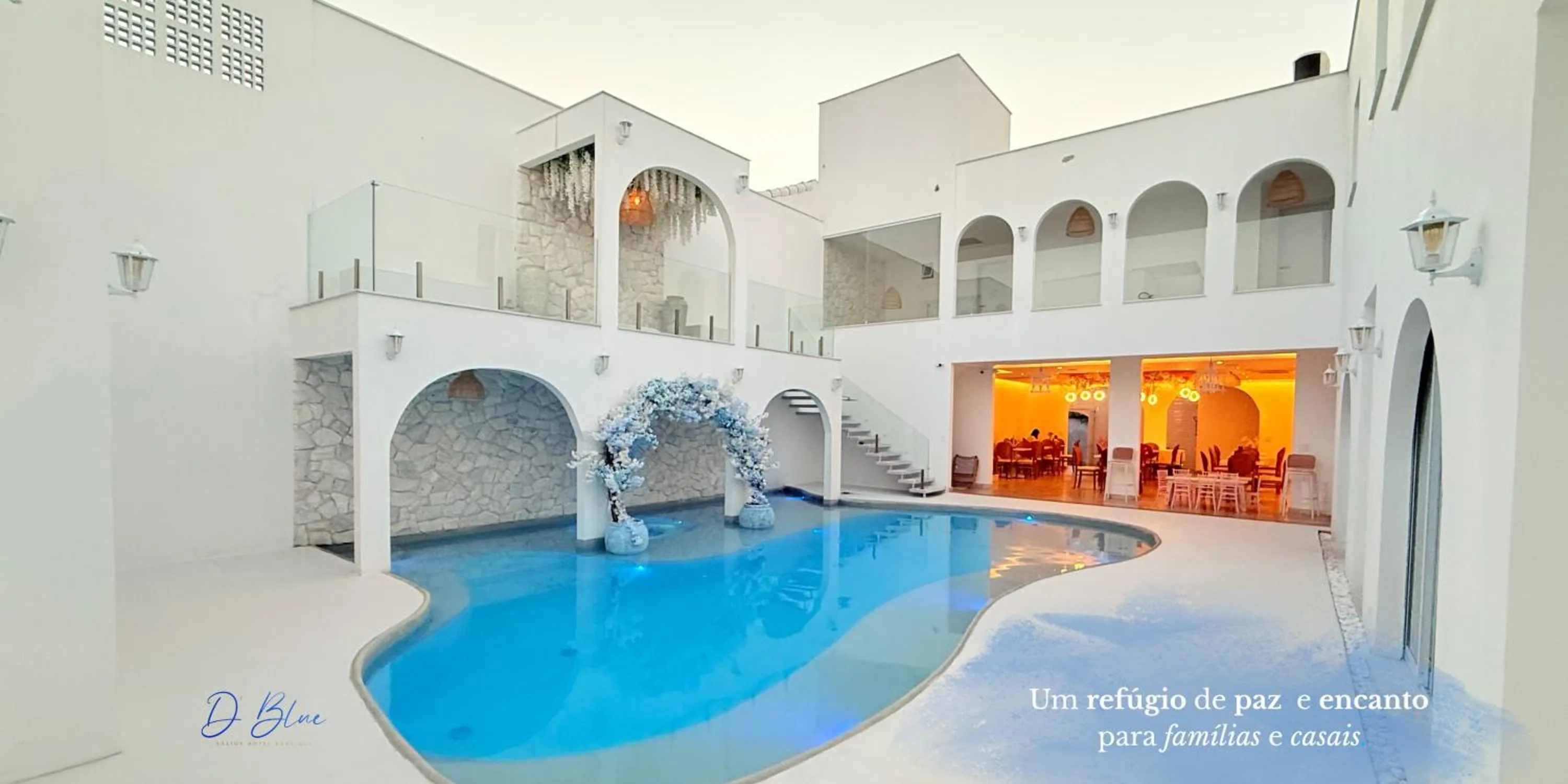 Pool view in D'Blue Búzios Hotel Boutique