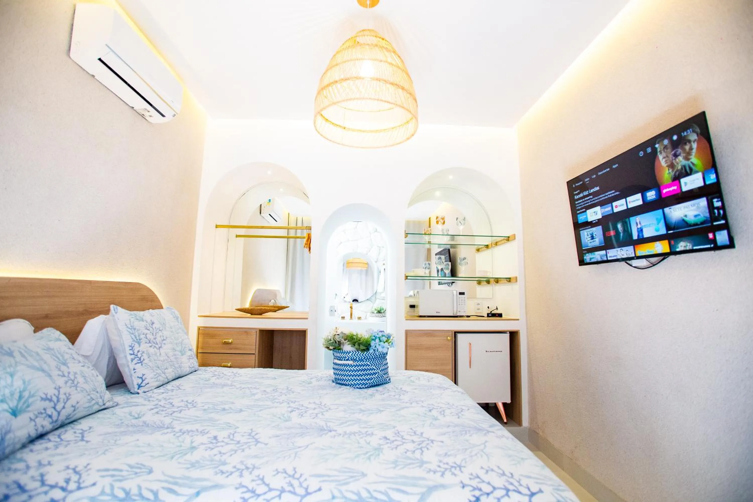 Bed in D'Blue Búzios Hotel Boutique