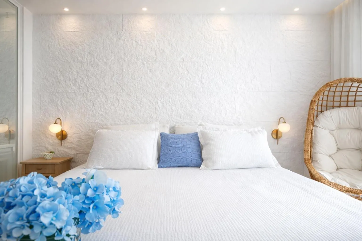 Bed in D'Blue Búzios Hotel Boutique