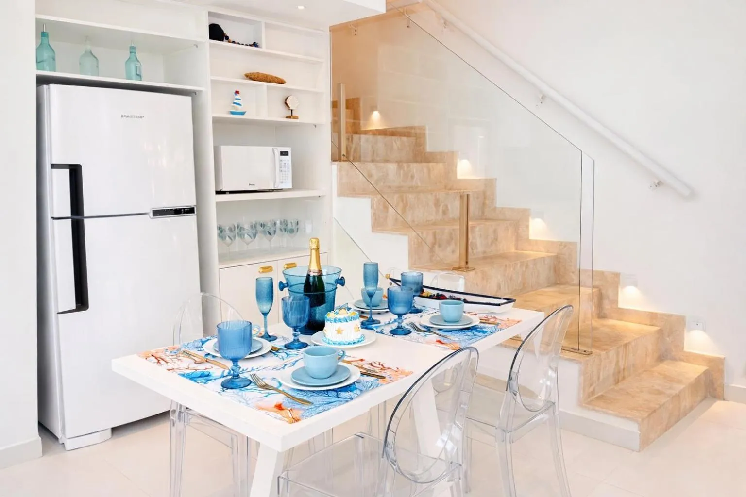 Kitchen or kitchenette in D'Blue Búzios Hotel Boutique