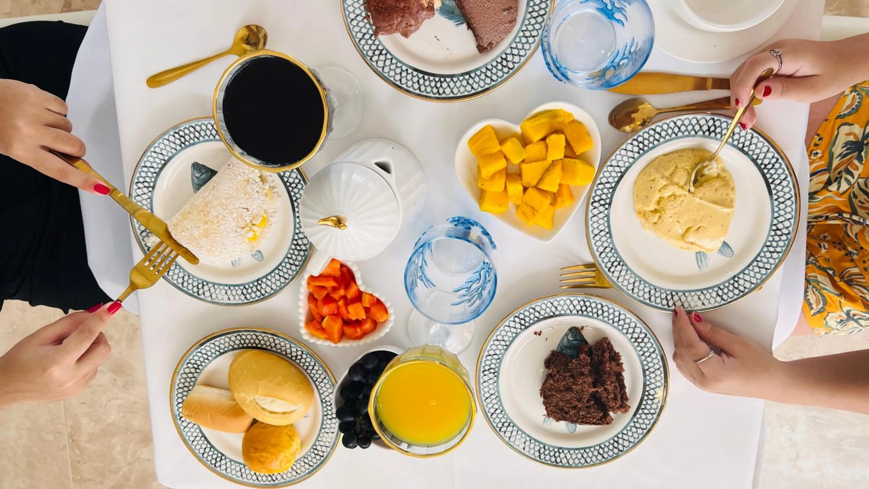 Breakfast in D'Blue Búzios Hotel Boutique