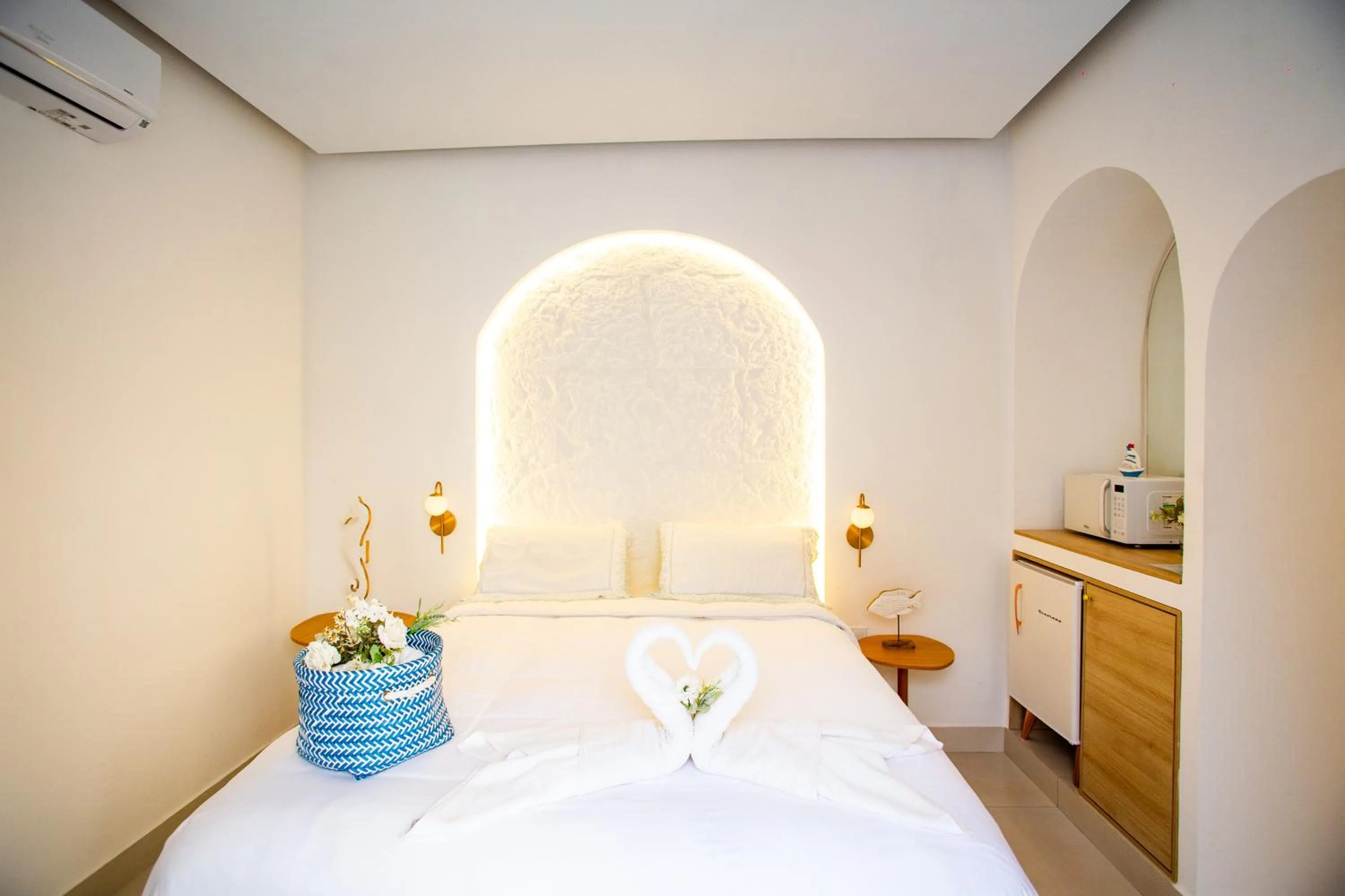Bed in D'Blue Búzios Hotel Boutique