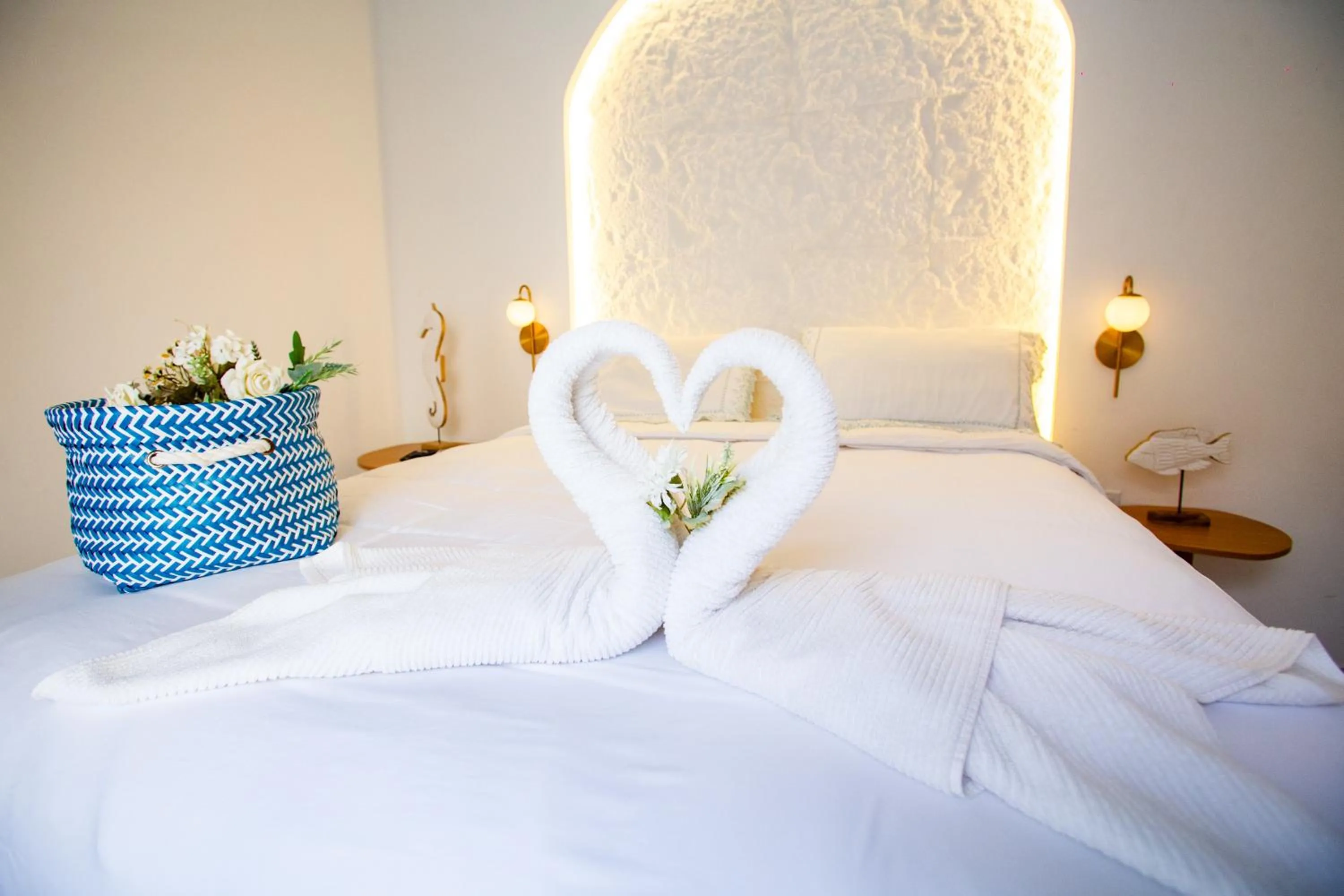 Bed in D'Blue Búzios Hotel Boutique
