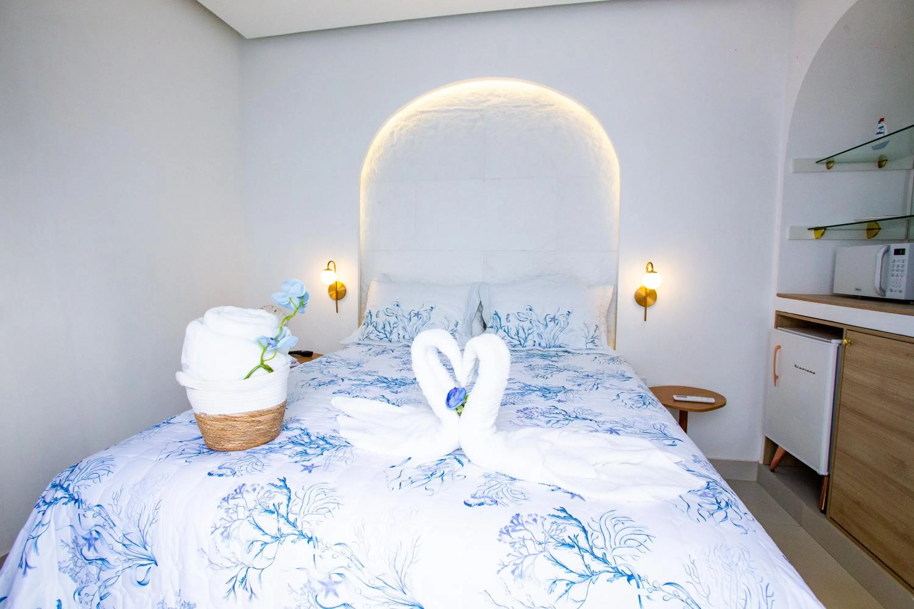 Bed in D'Blue Búzios Hotel Boutique