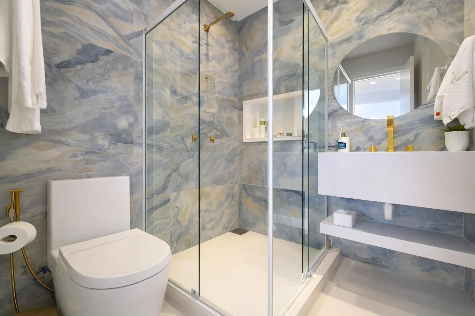 Shower in D'Blue Búzios Hotel Boutique