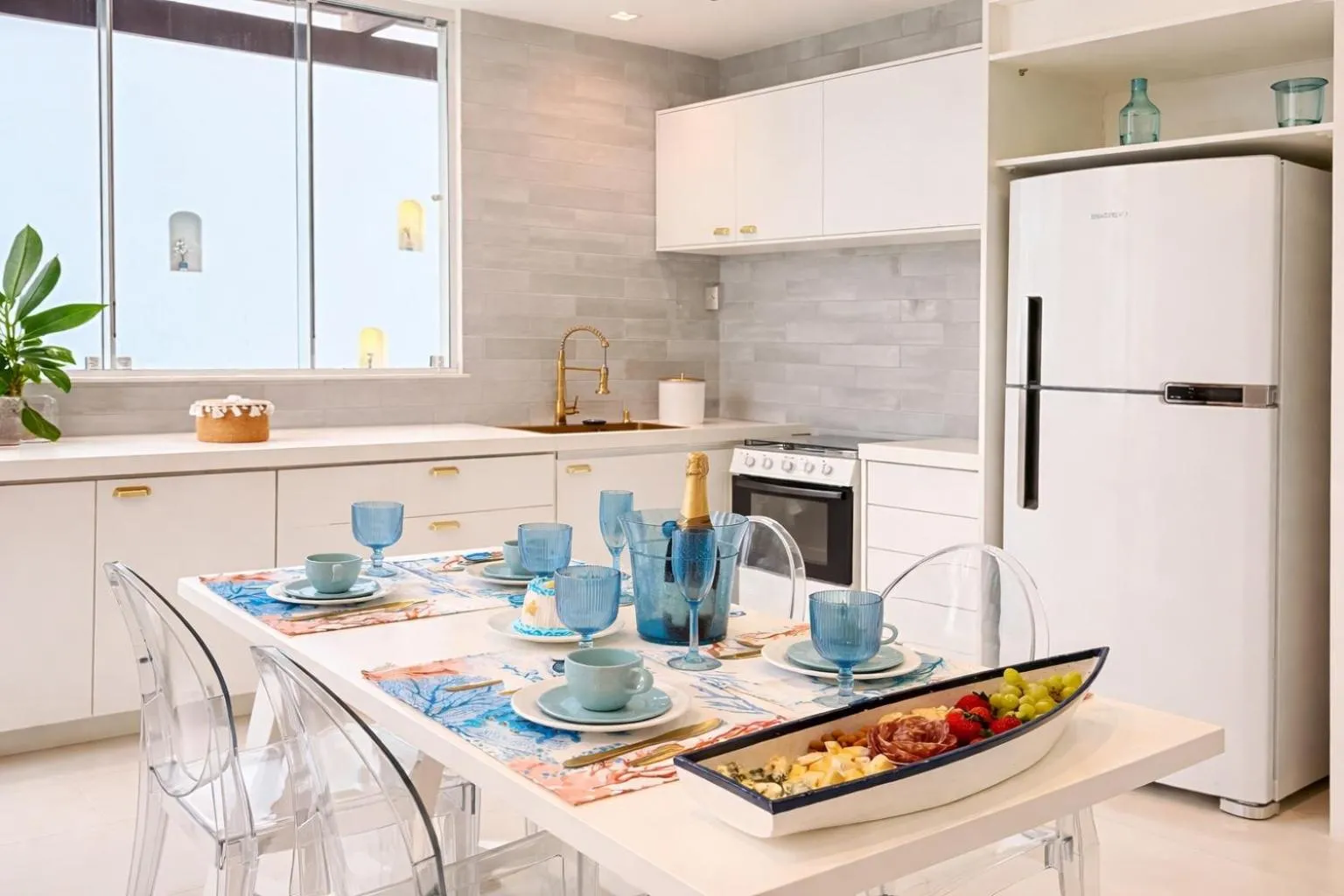 Kitchen or kitchenette in D'Blue Búzios Hotel Boutique