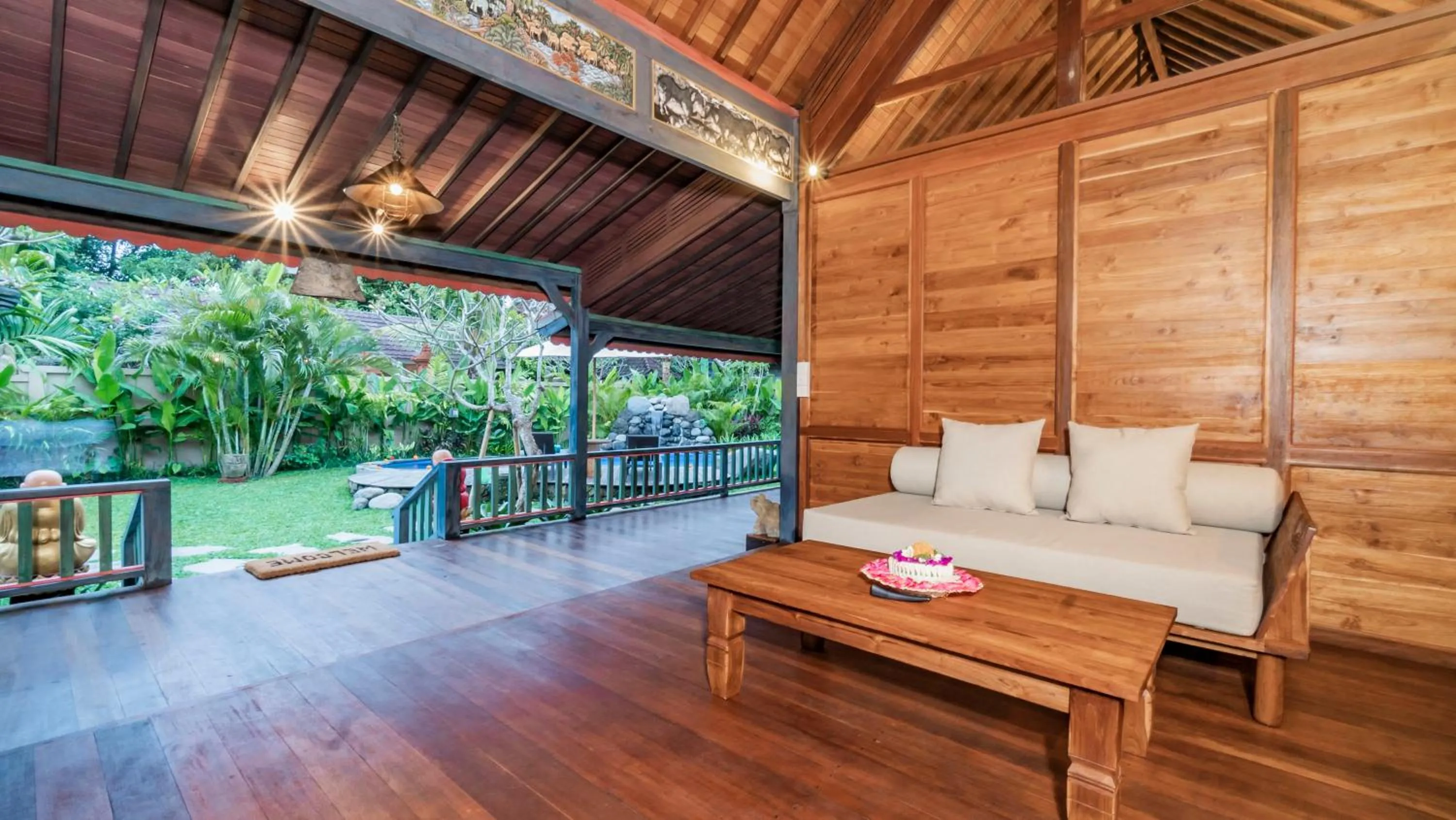 Seating area in The Puspa Villa