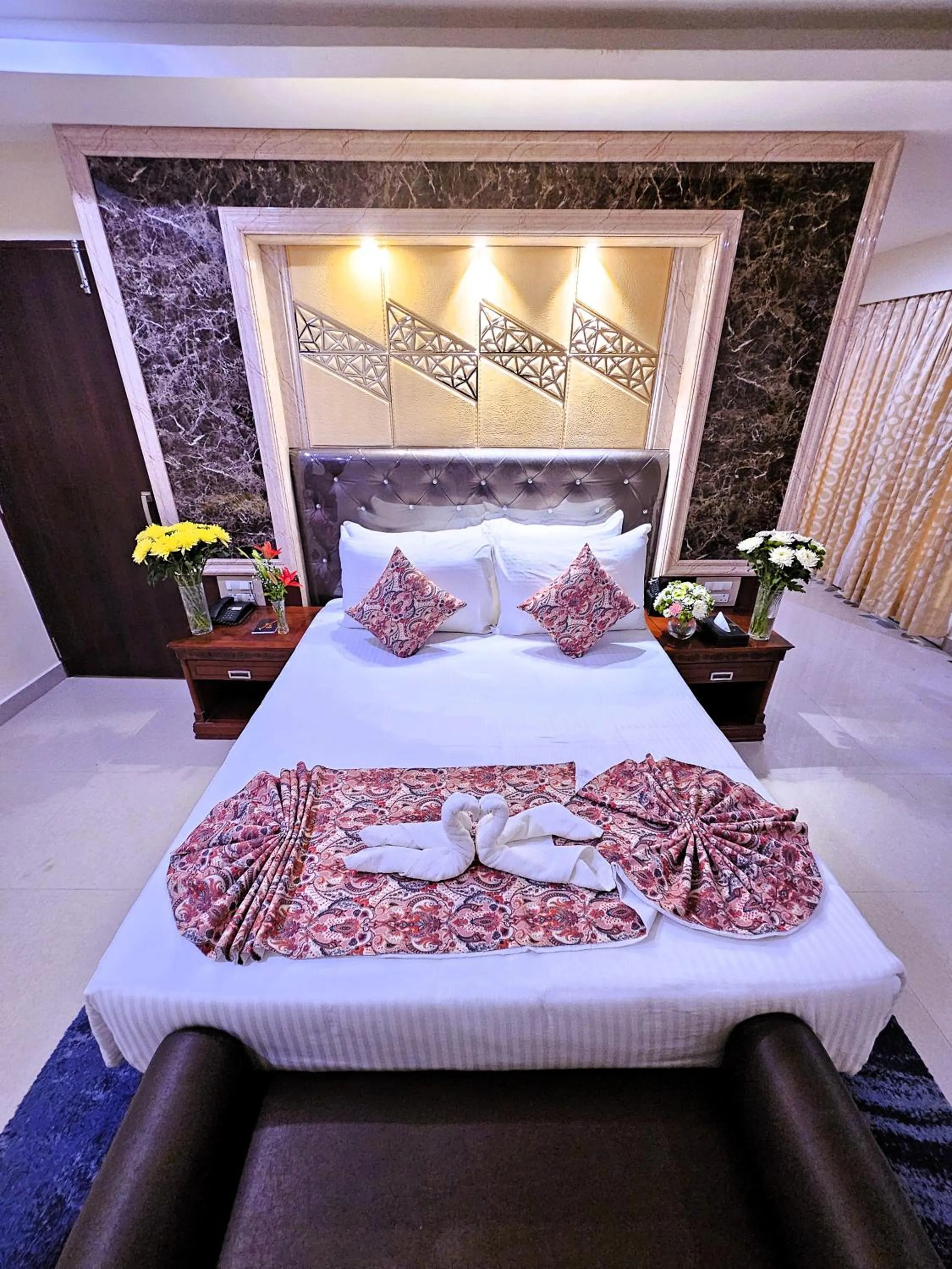 Bedroom, Bed in Sathyam Grand Resorts, Sriperumbudur