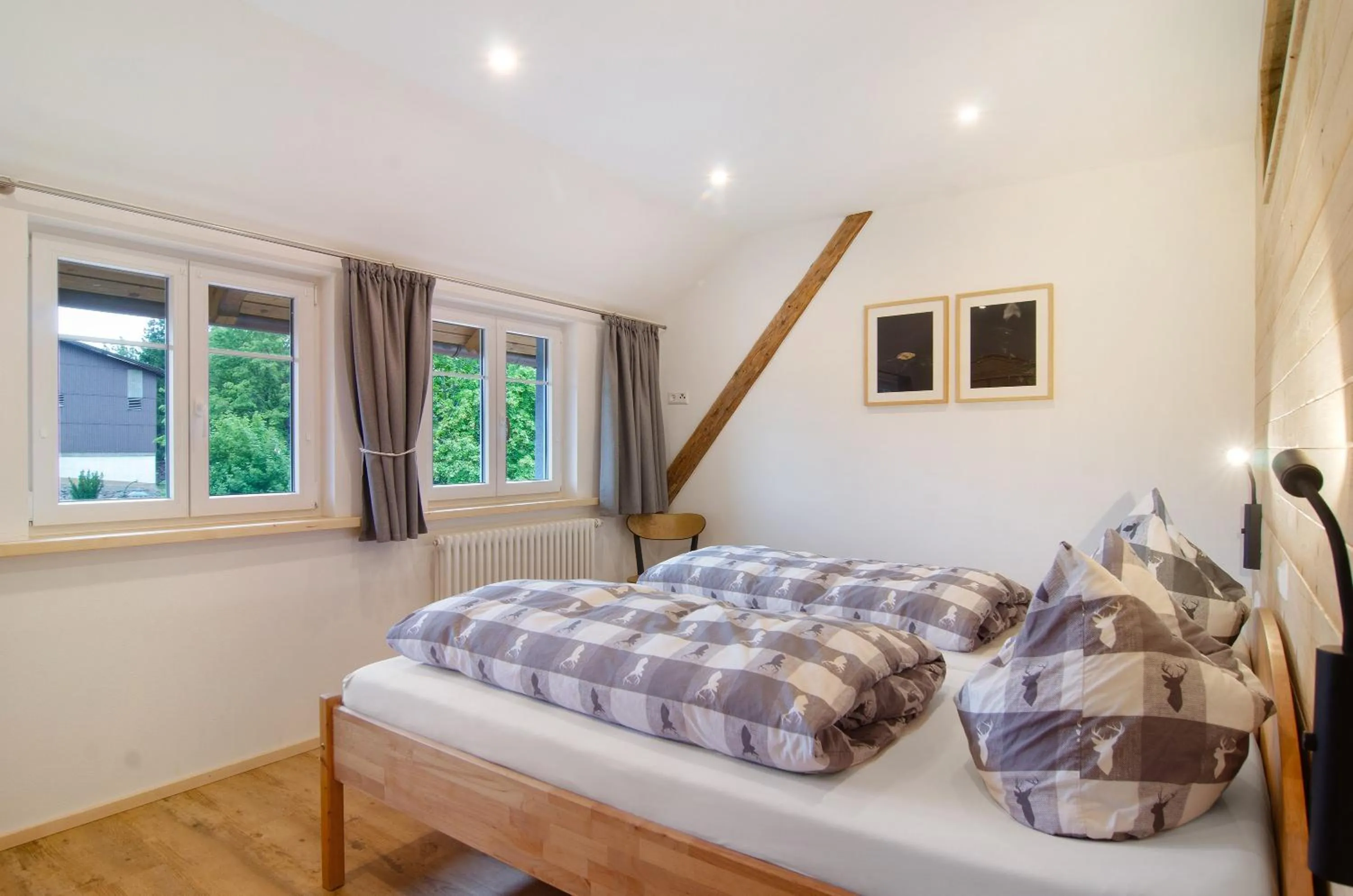 Property building, Bed in Pension Ferienwohnung Baarblick