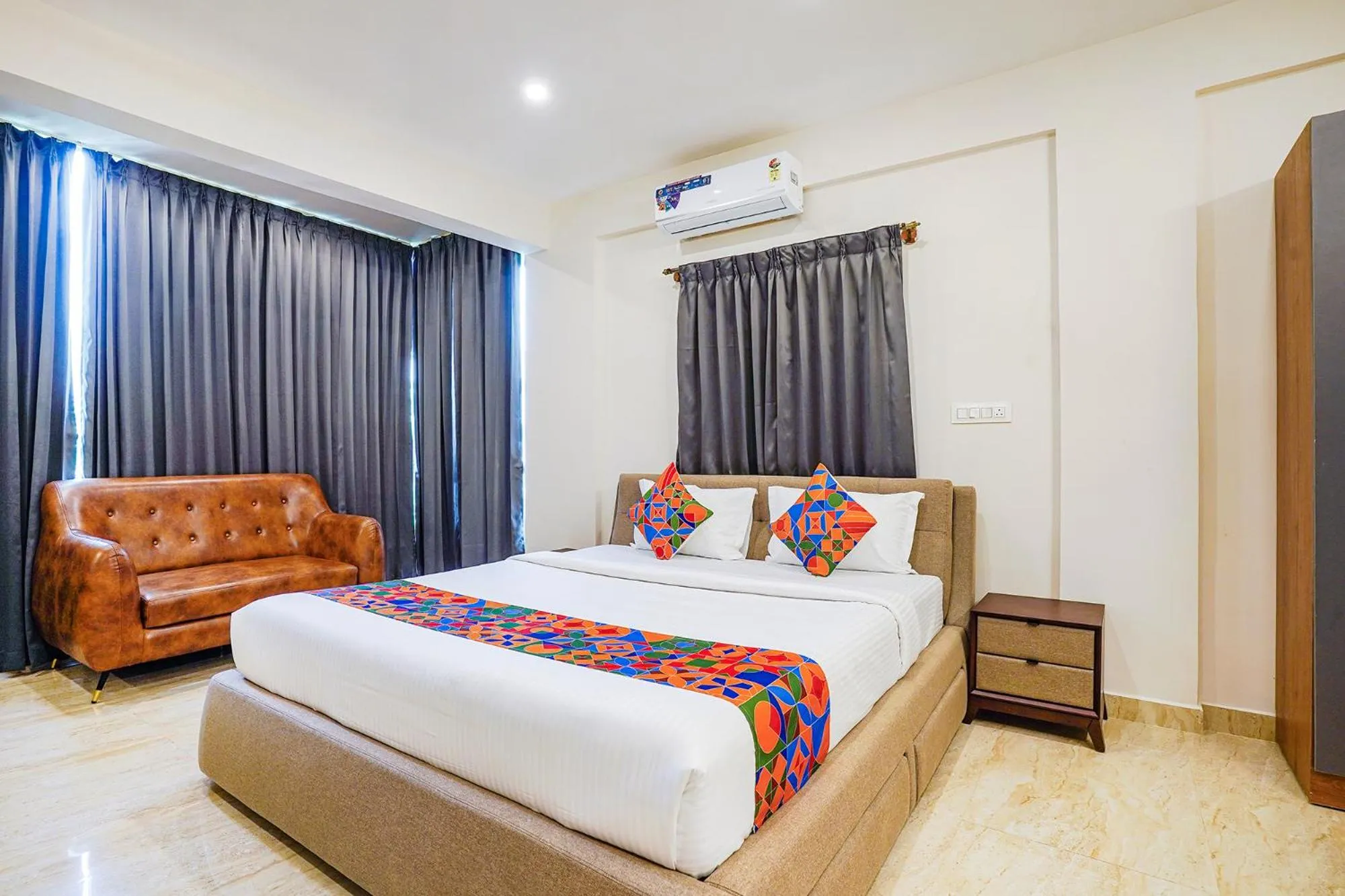 Bed in FabHotel The Pearl Boutique - Electronic City