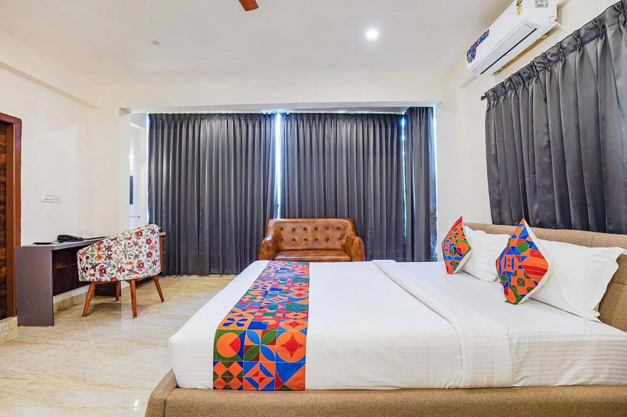 Bed in FabHotel The Pearl Boutique - Electronic City